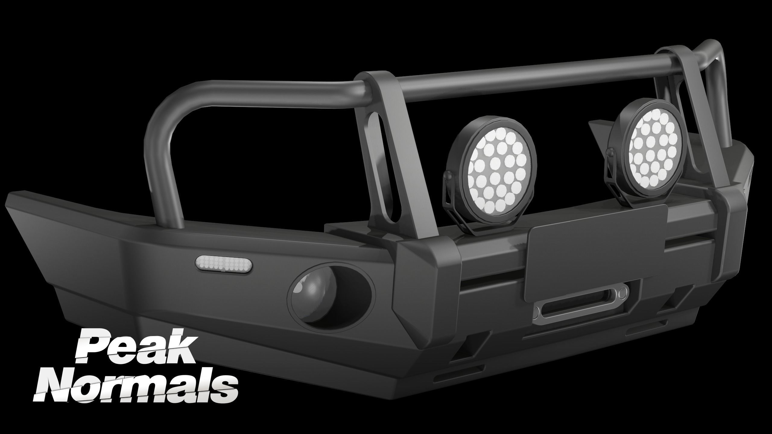 Holden Trabilazer Bullbar Low-poly 3D model_1