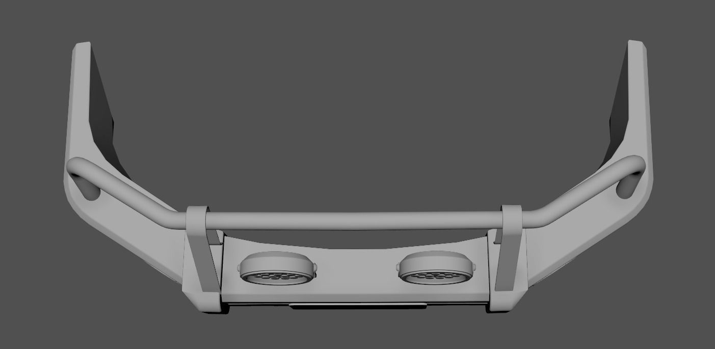 Holden Trabilazer Bullbar Low-poly 3D model_11