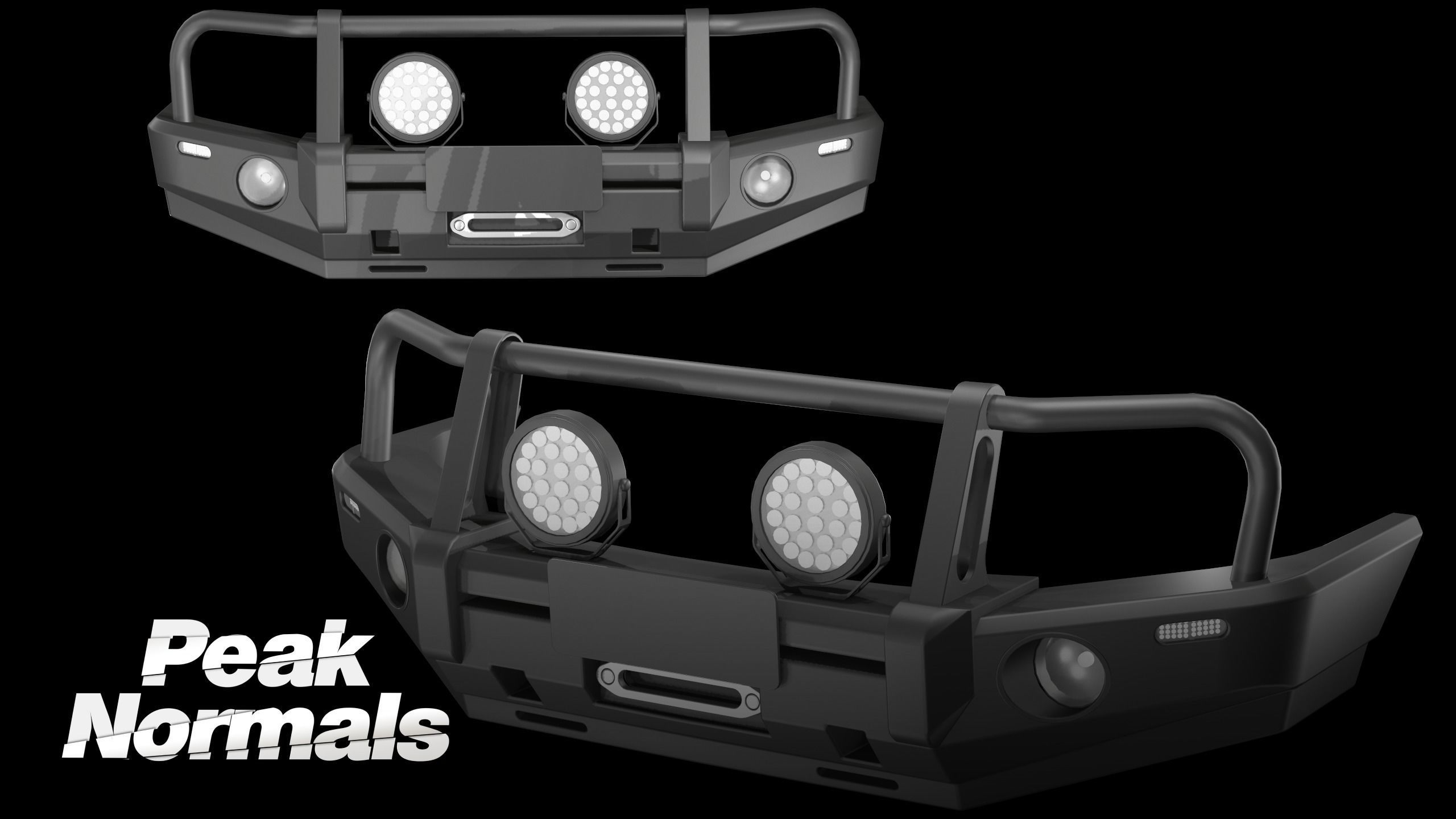 Holden Trabilazer Bullbar Low-poly 3D model_2