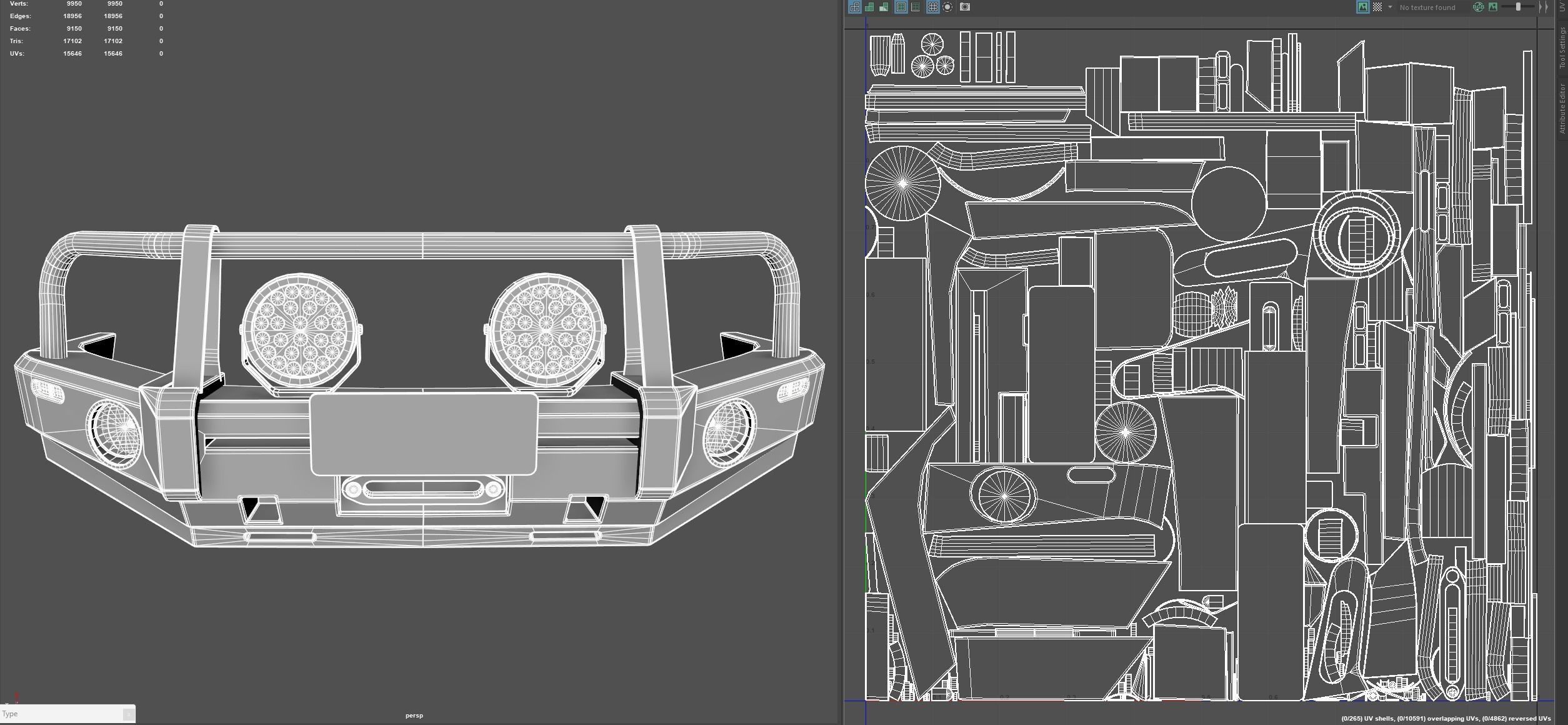 Holden Trabilazer Bullbar Low-poly 3D model_19