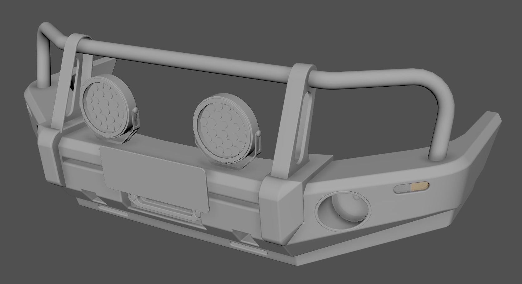 Holden Trabilazer Bullbar Low-poly 3D model_10