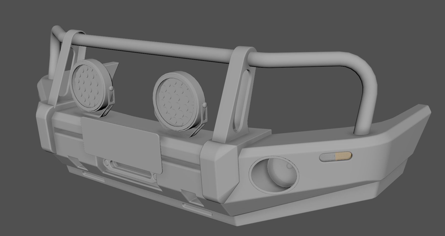 Holden Trabilazer Bullbar Low-poly 3D model_14