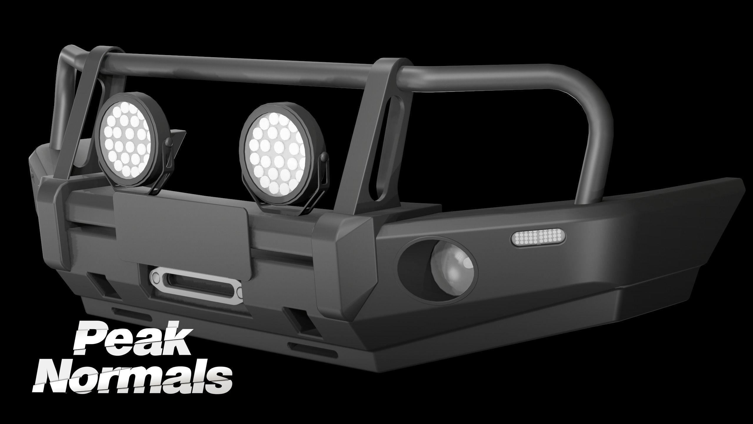 Holden Trabilazer Bullbar Low-poly 3D model_3