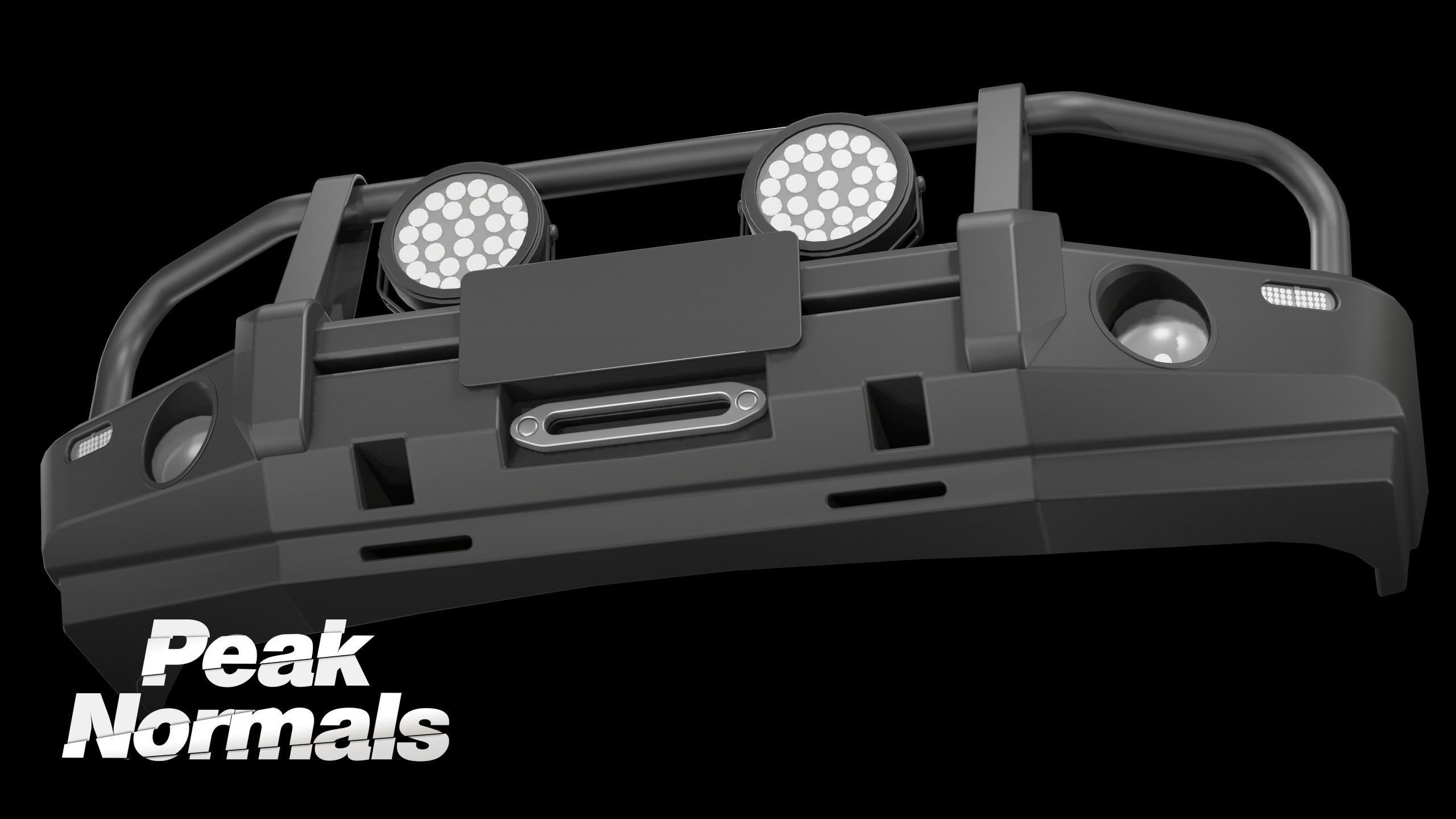 Holden Trabilazer Bullbar Low-poly 3D model_5