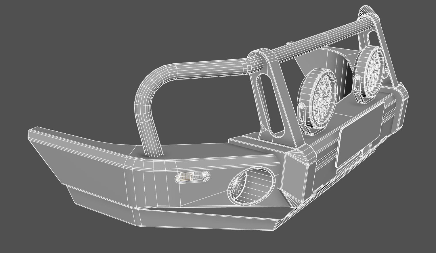 Holden Trabilazer Bullbar Low-poly 3D model_17