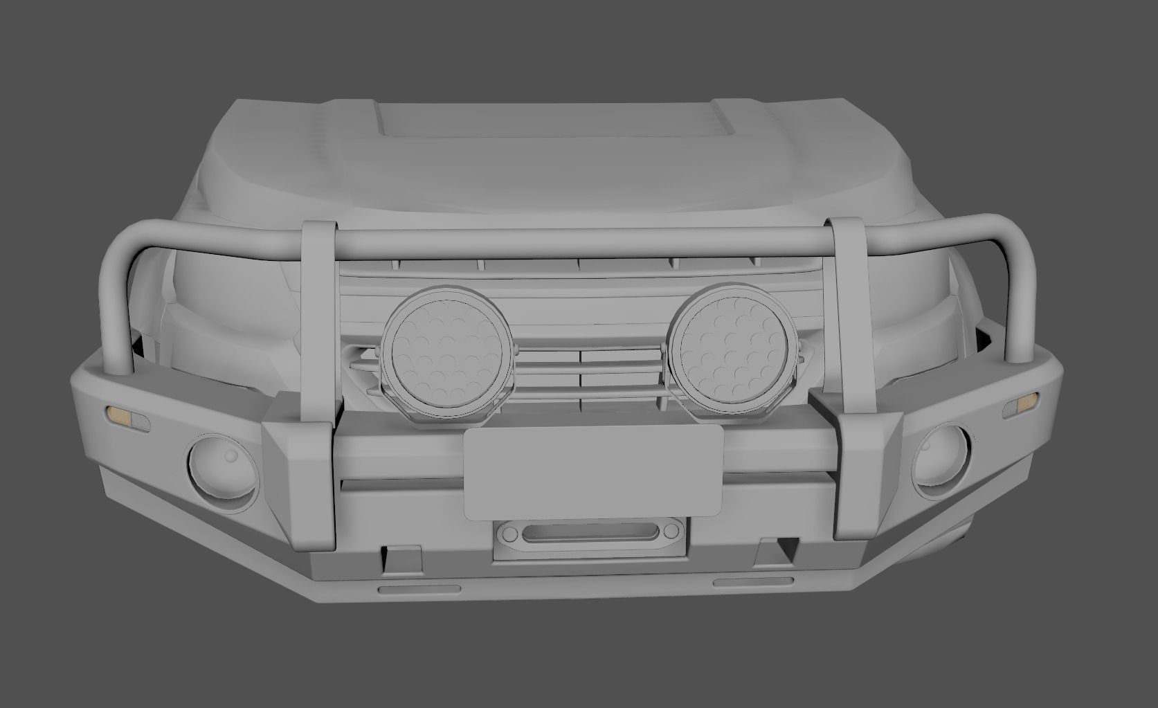 Holden Trabilazer Bullbar Low-poly 3D model_7