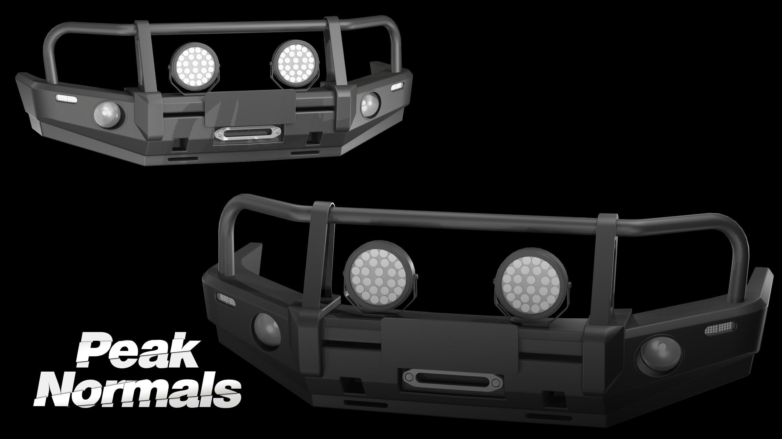 Holden Trabilazer Bullbar Low-poly 3D model_4