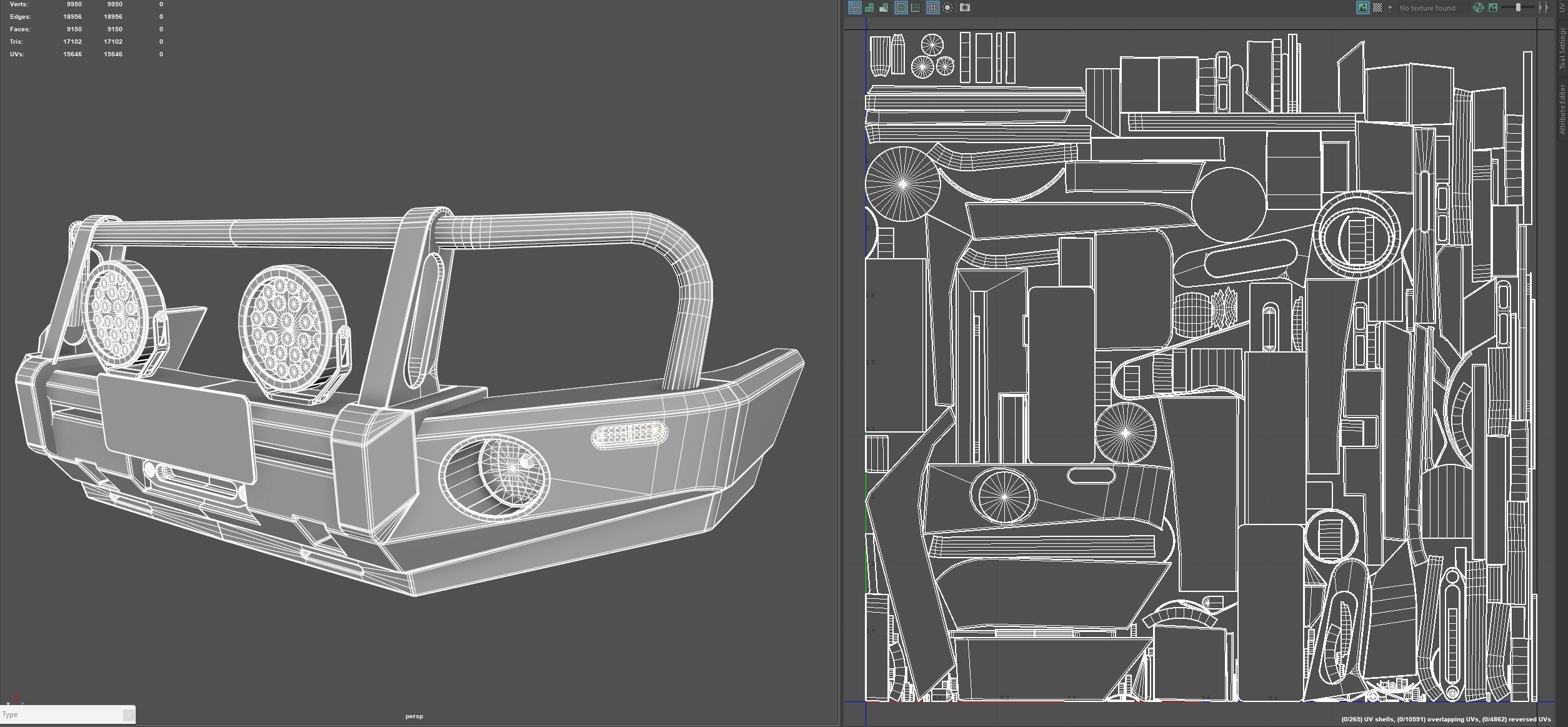 Holden Trabilazer Bullbar Low-poly 3D model_20