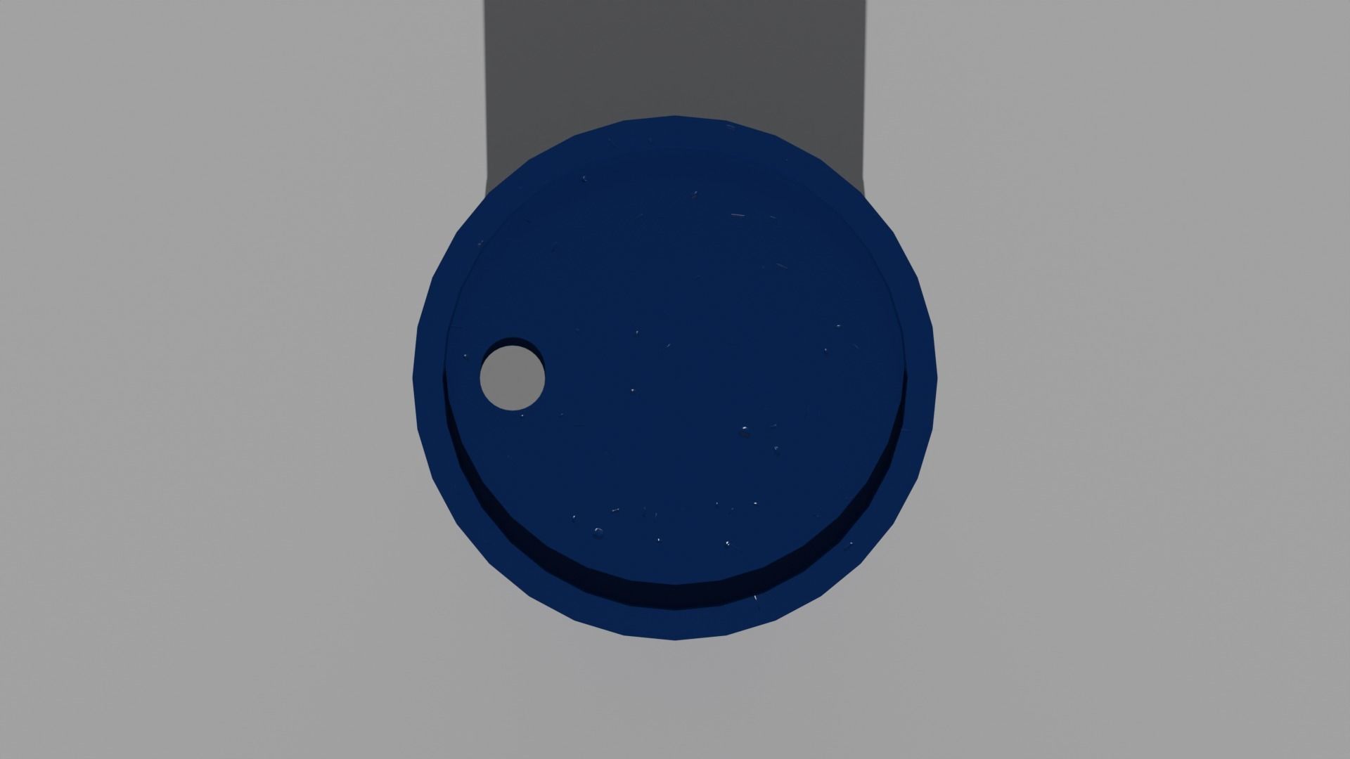 Plastic Barrel Low-poly 3D model_2