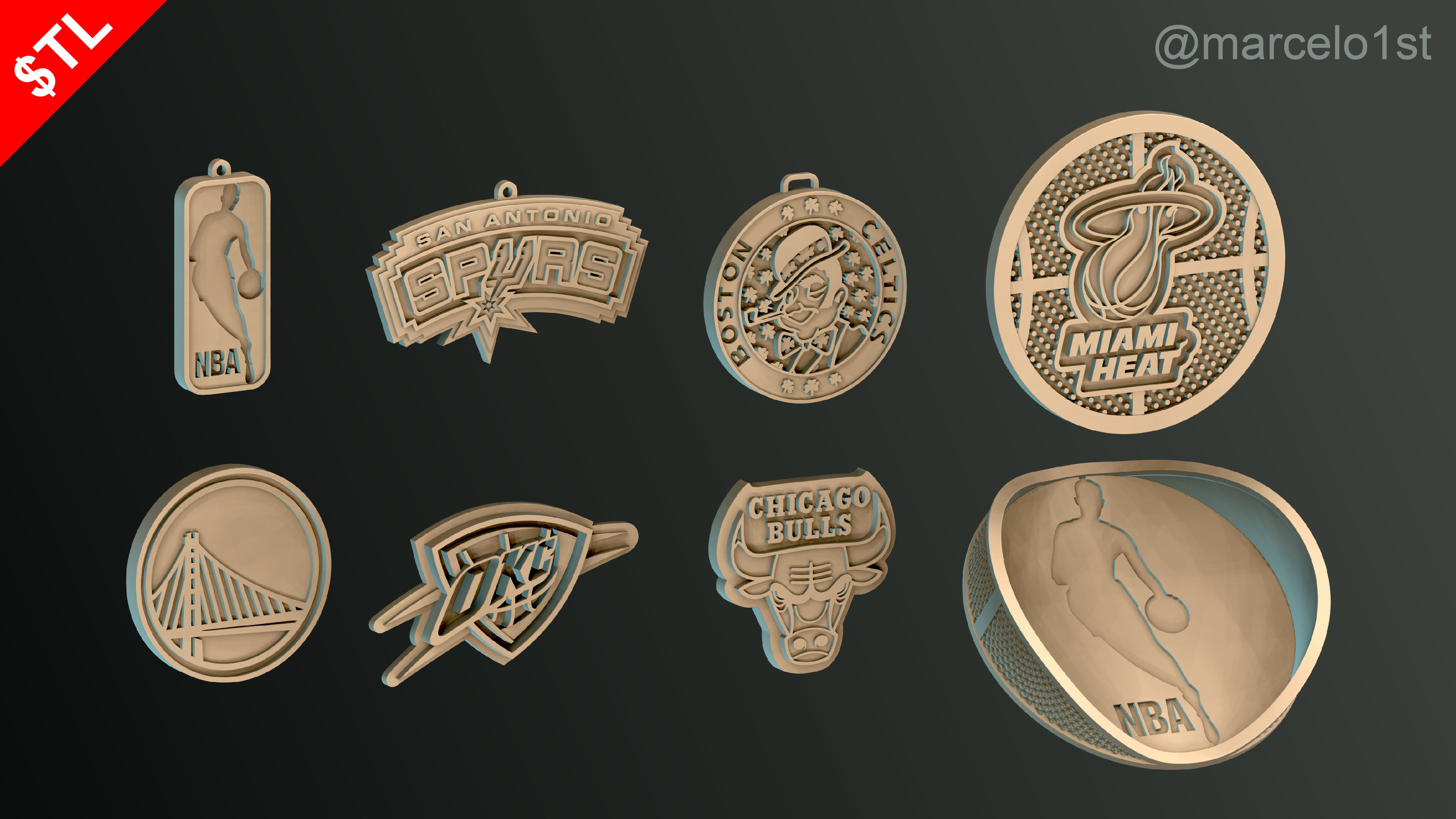 NBA Free Starter Pack - Taste the NBA Greatness Free 3D print model_40