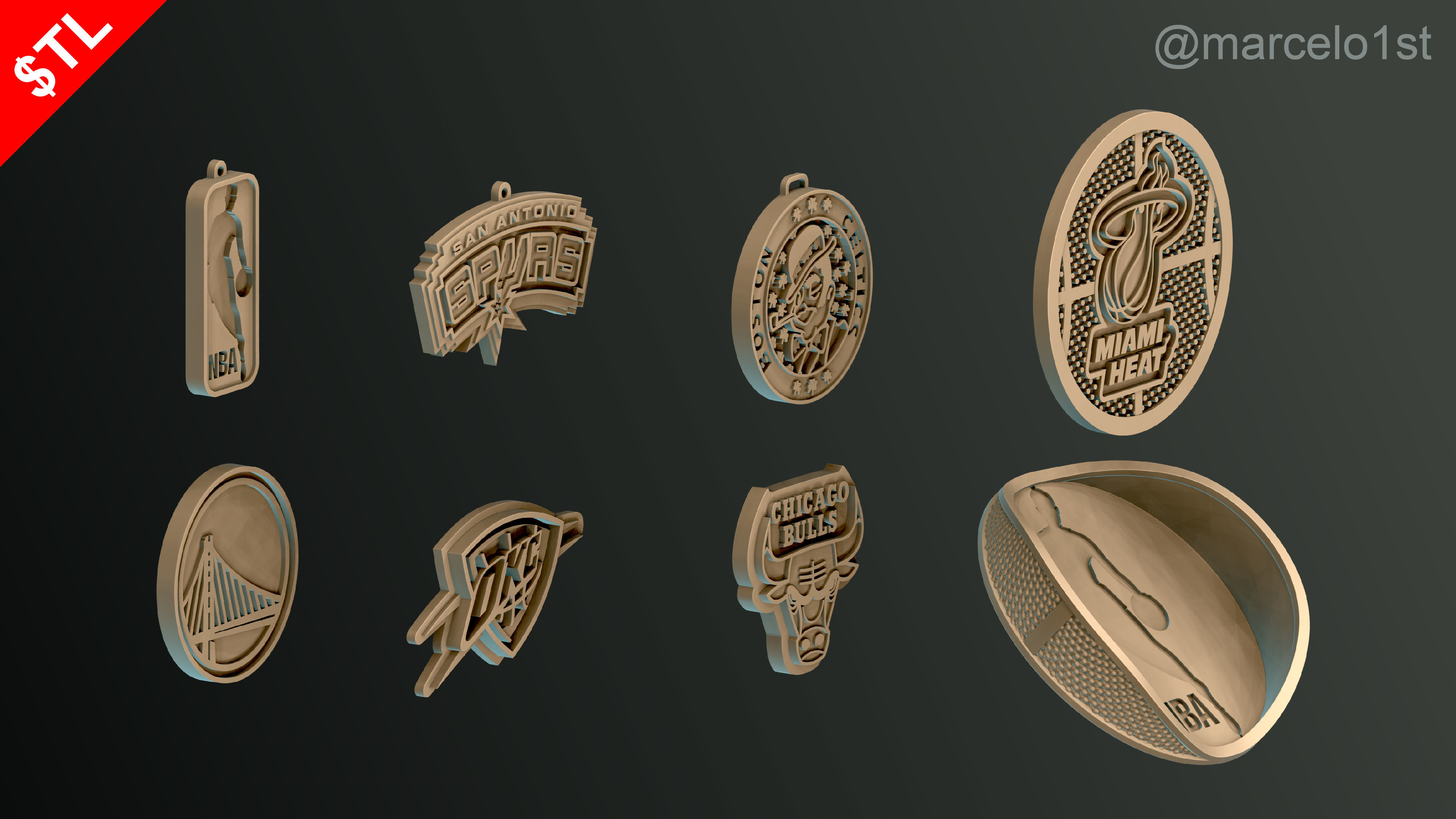 NBA Free Starter Pack - Taste the NBA Greatness Free 3D print model_37