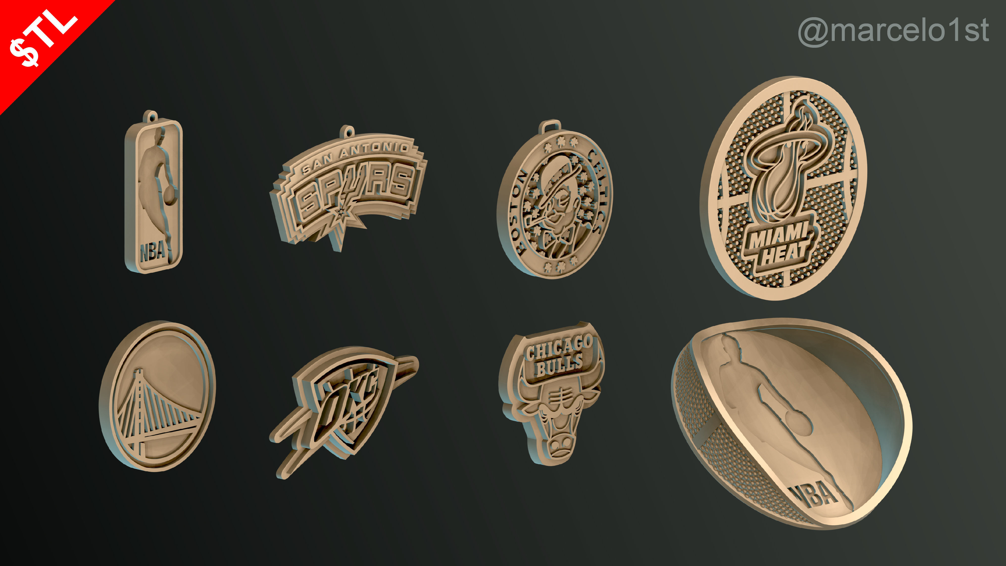 NBA Free Starter Pack - Taste the NBA Greatness Free 3D print model_38
