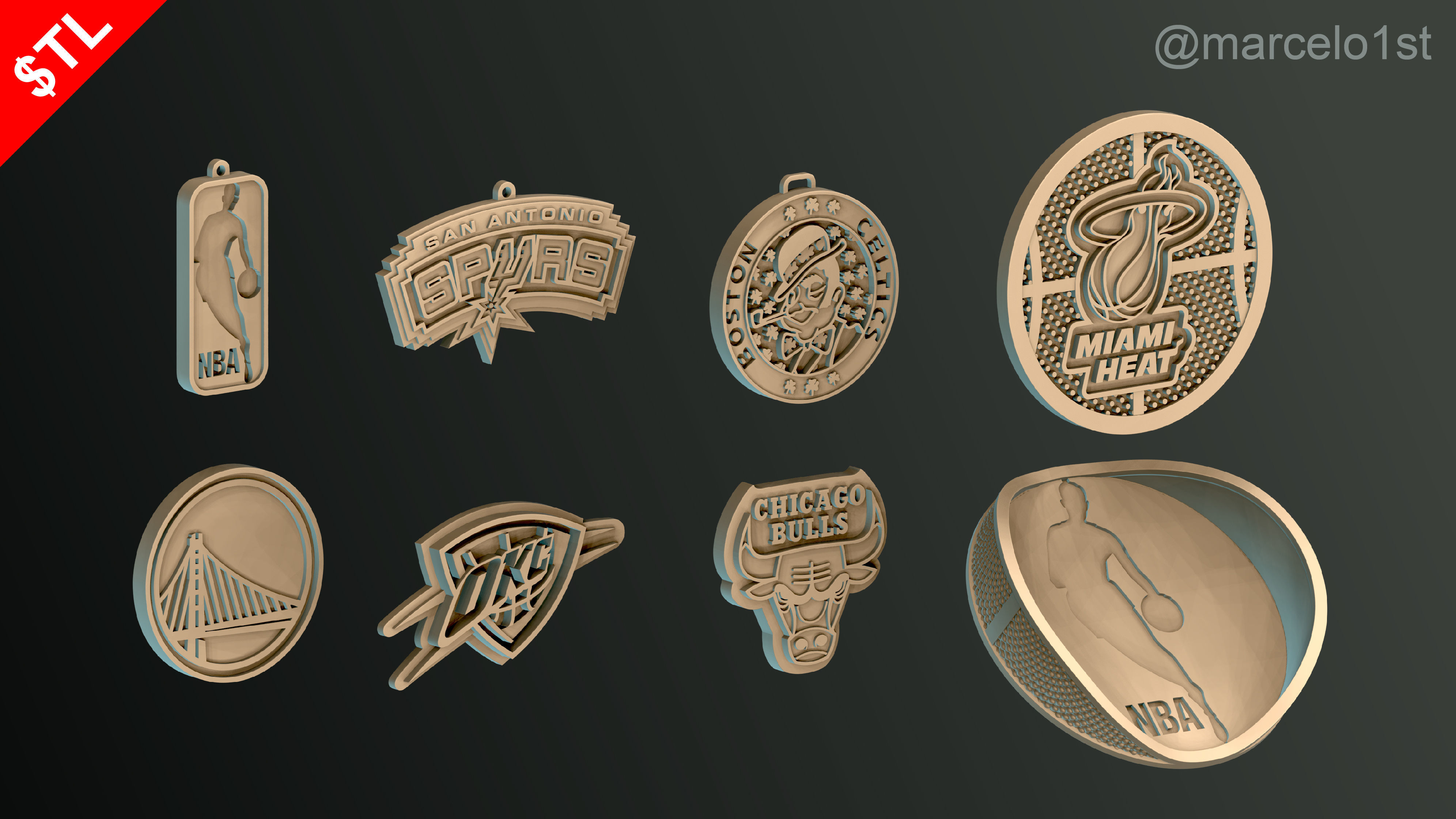 NBA Free Starter Pack - Taste the NBA Greatness Free 3D print model_39