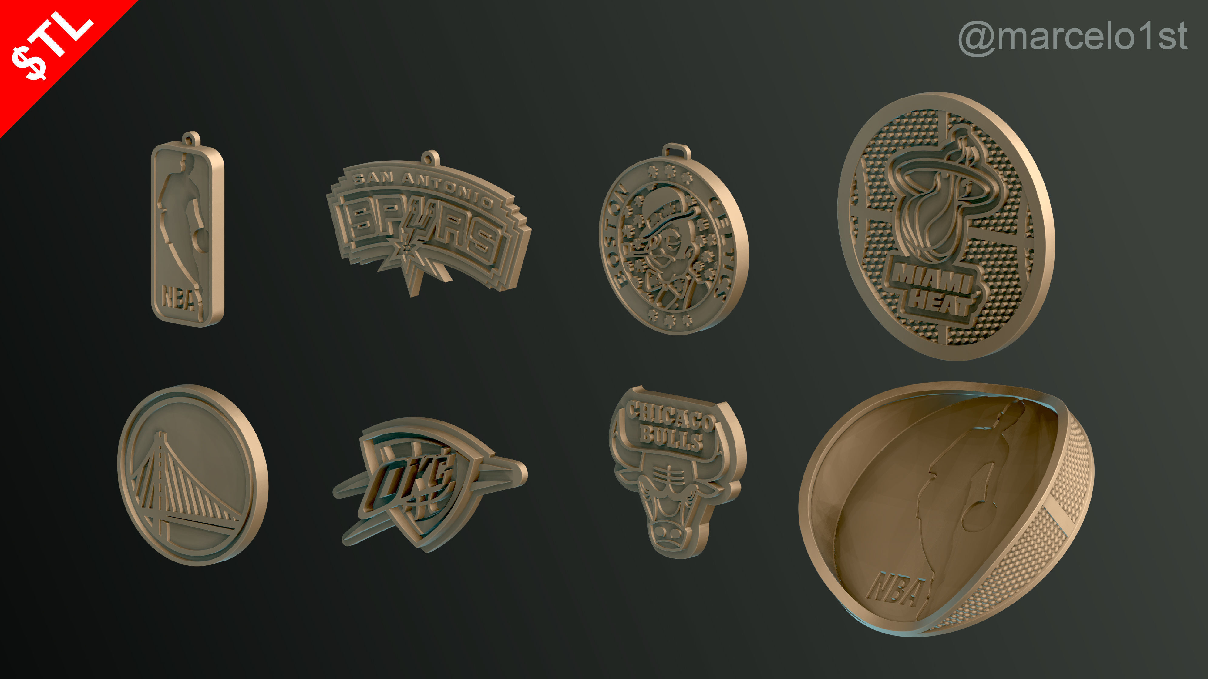 NBA Free Starter Pack - Taste the NBA Greatness Free 3D print model_16