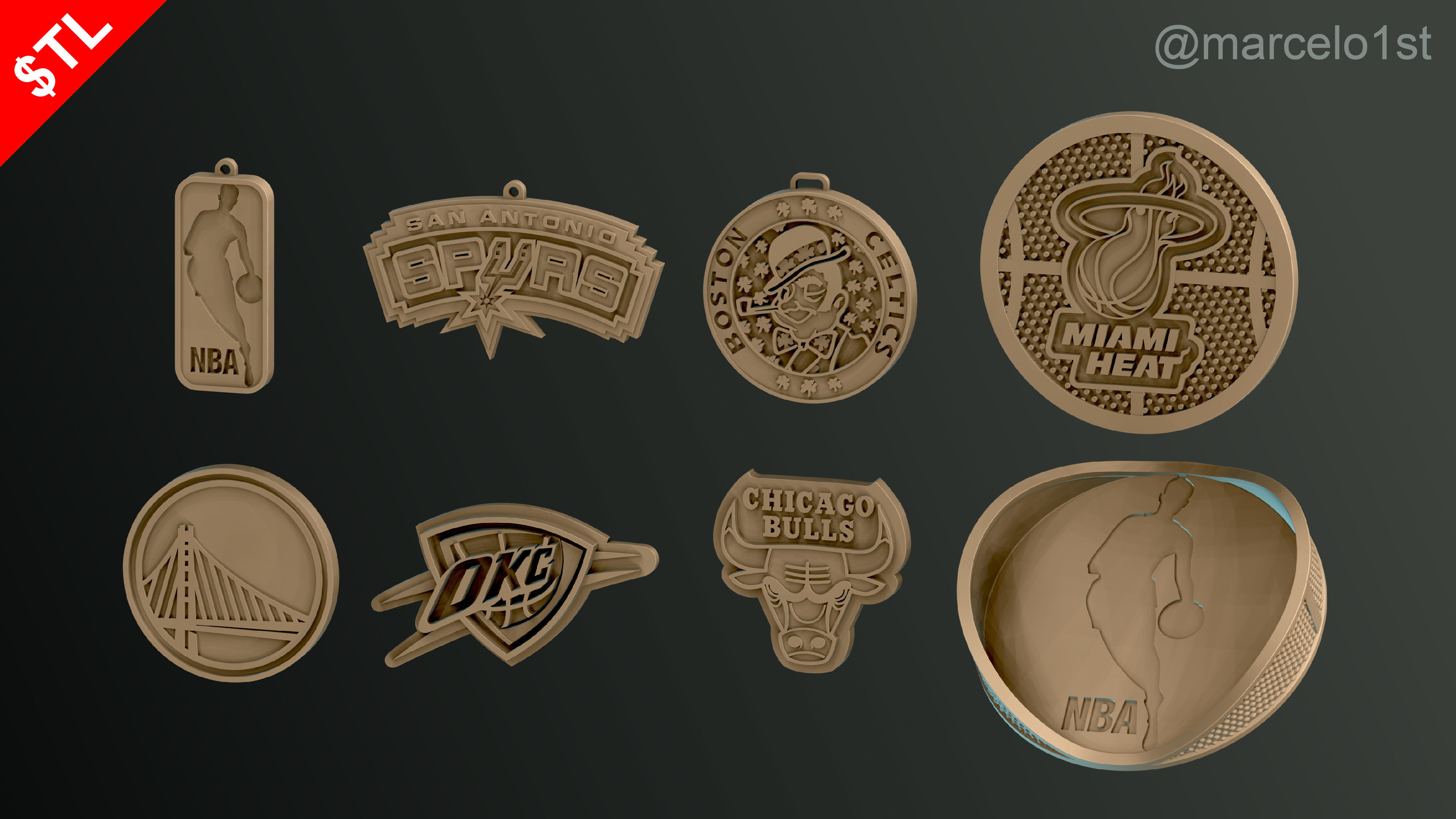 NBA Free Starter Pack - Taste the NBA Greatness Free 3D print model_13