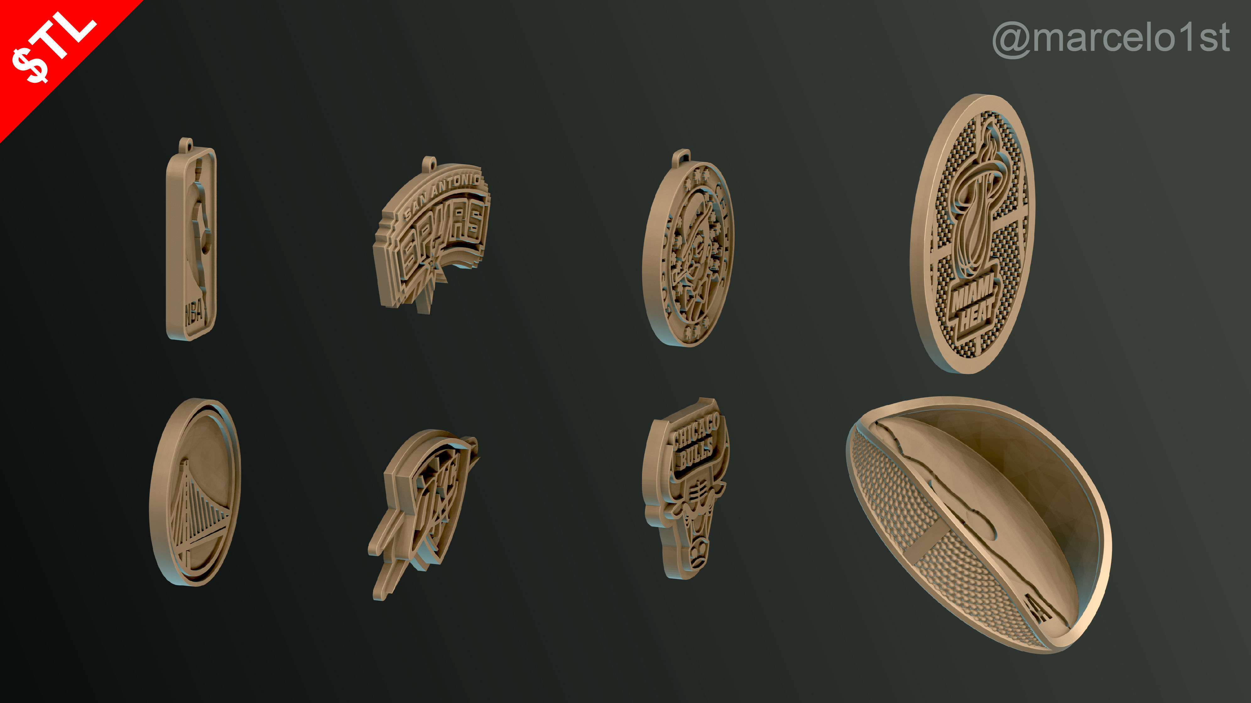 NBA Free Starter Pack - Taste the NBA Greatness Free 3D print model_36