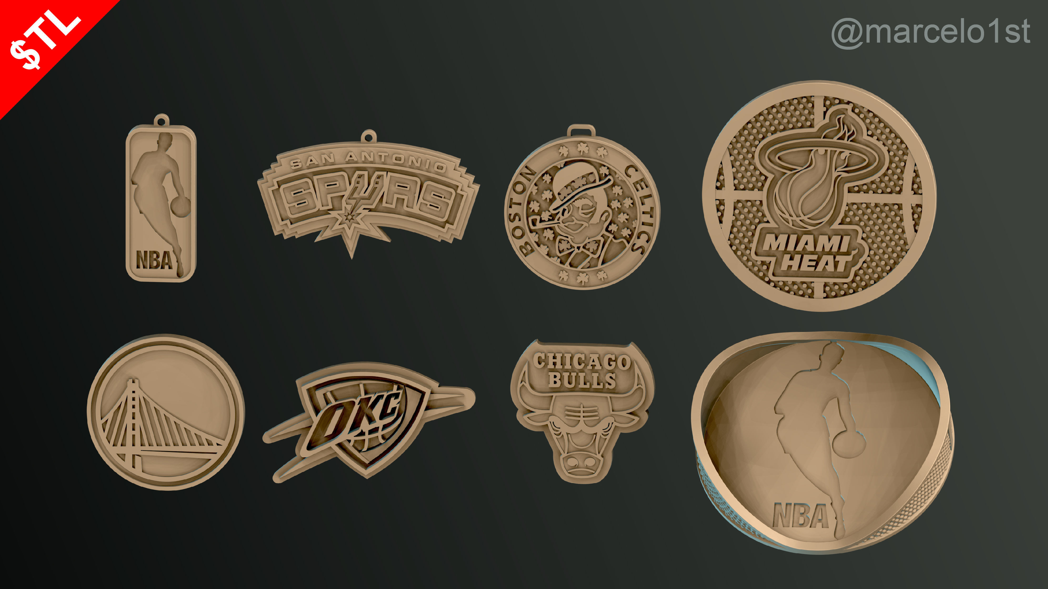 NBA Free Starter Pack - Taste the NBA Greatness Free 3D print model_11