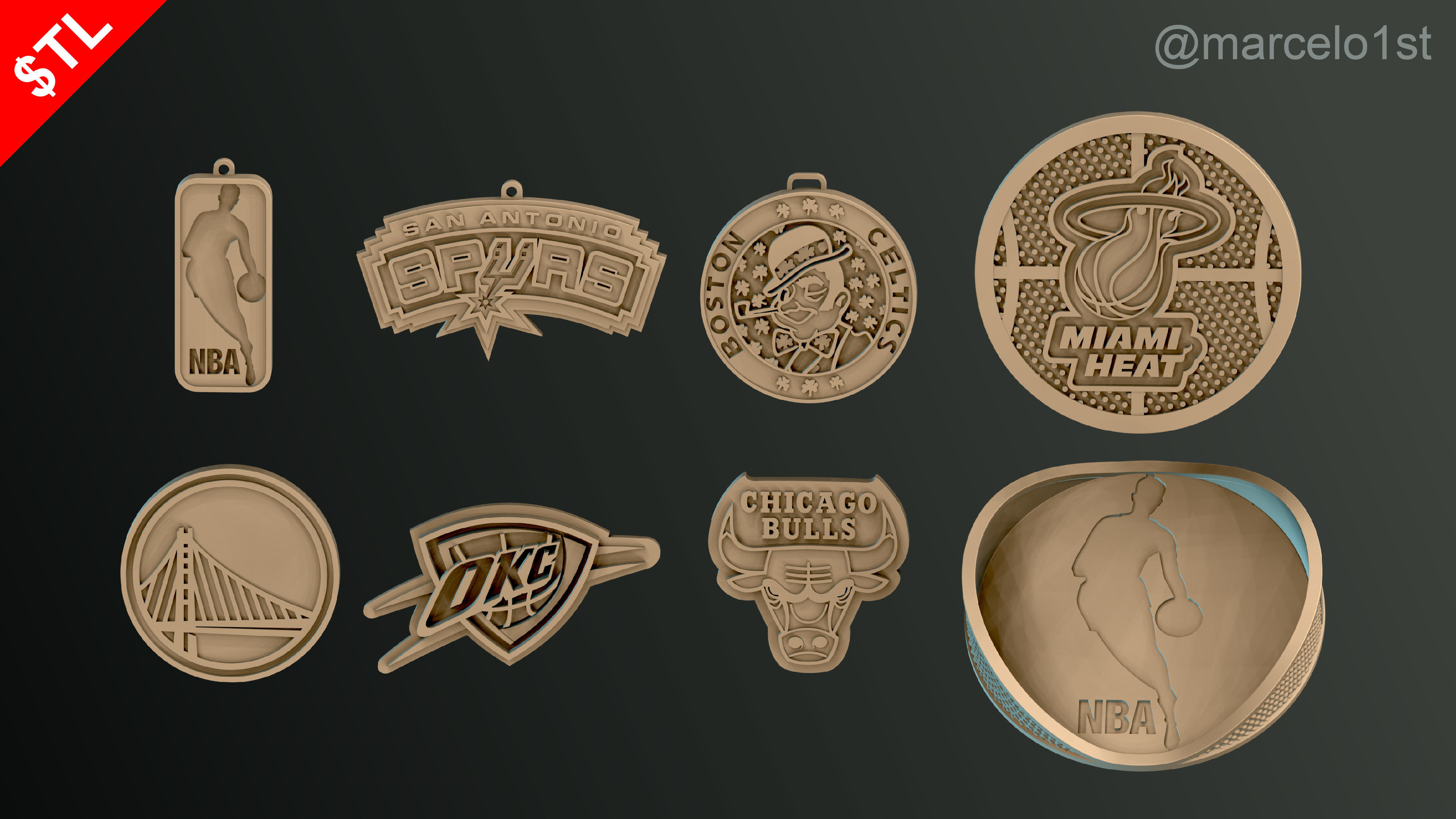 NBA Free Starter Pack - Taste the NBA Greatness Free 3D print model_10