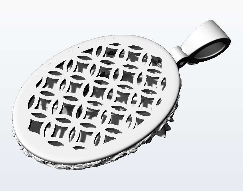 Flora pendant  3D print model_14