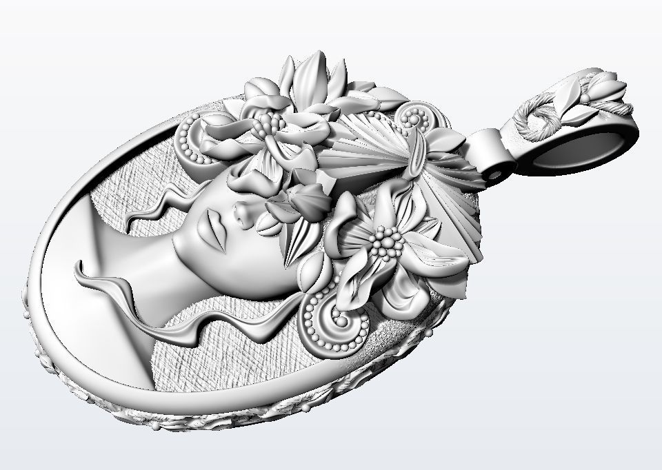 Flora pendant  3D print model_12