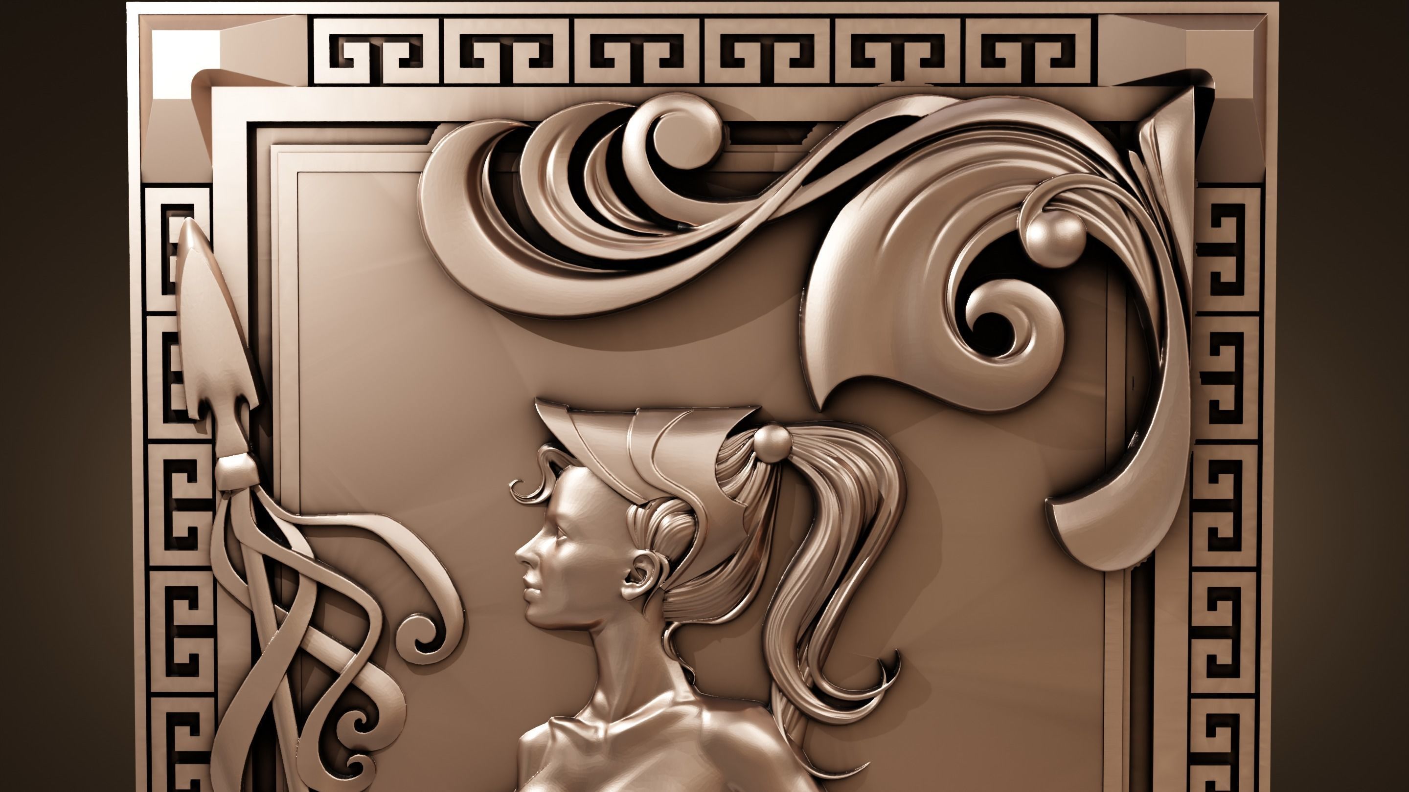 Athena 3D print model_3