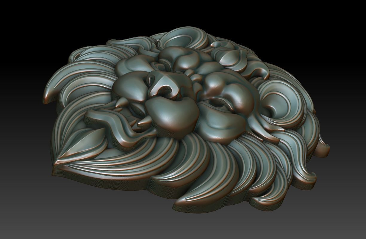Lion head 3 3D print model_6