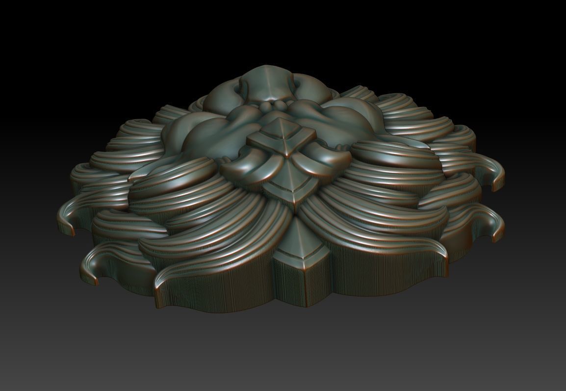 Lion head 3 3D print model_7