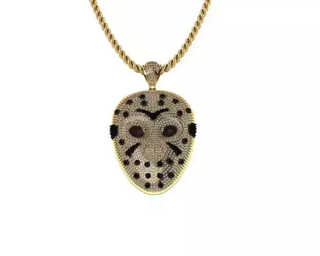 Jason Mask Diamond Pendants  3D print model