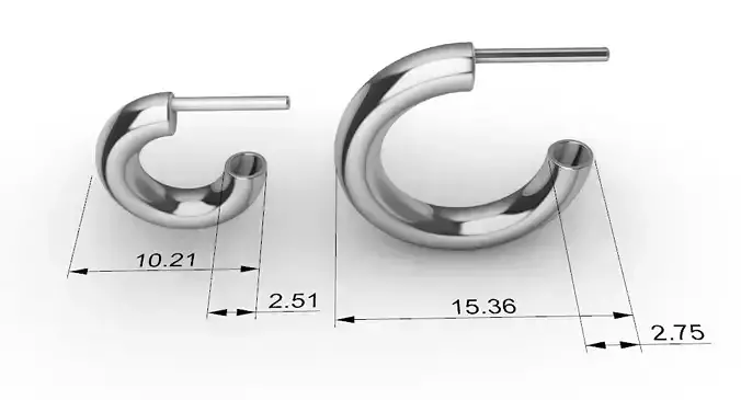 Pendientes aros huecos