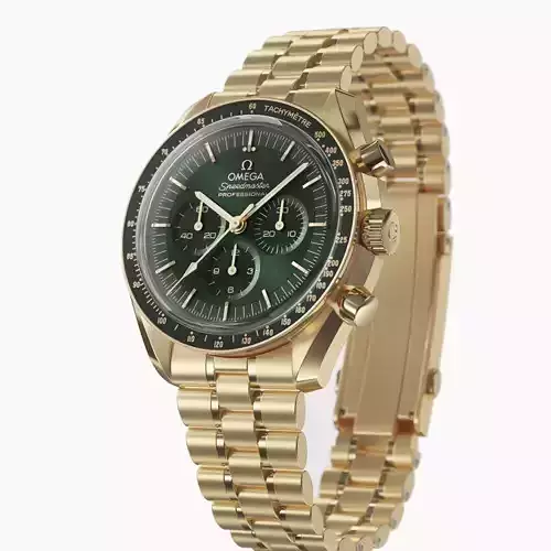 Omega Speedmaster Moonwatch Professional - Gold on Moonshine -  3D model