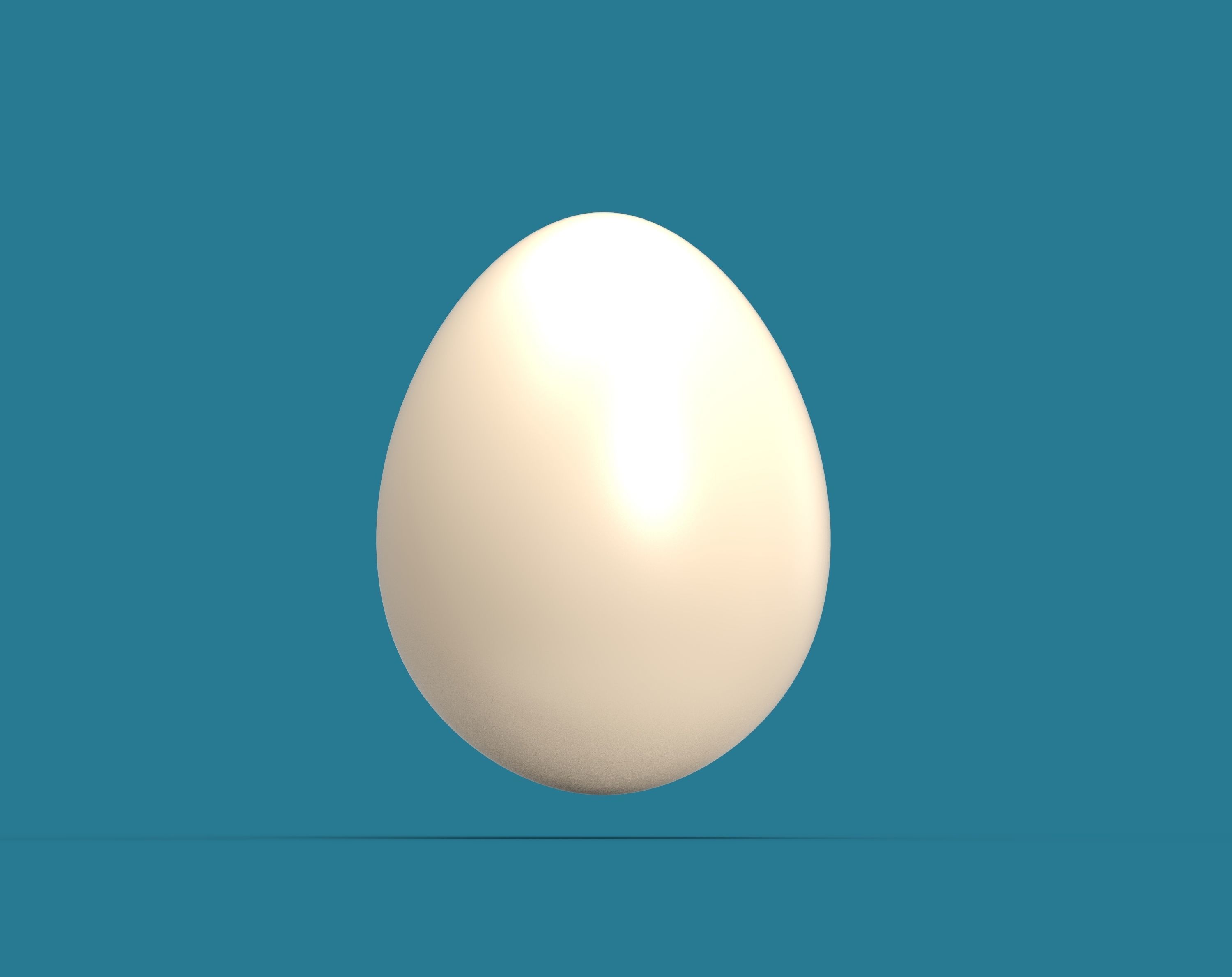 Chicken Egg 3D print model_1