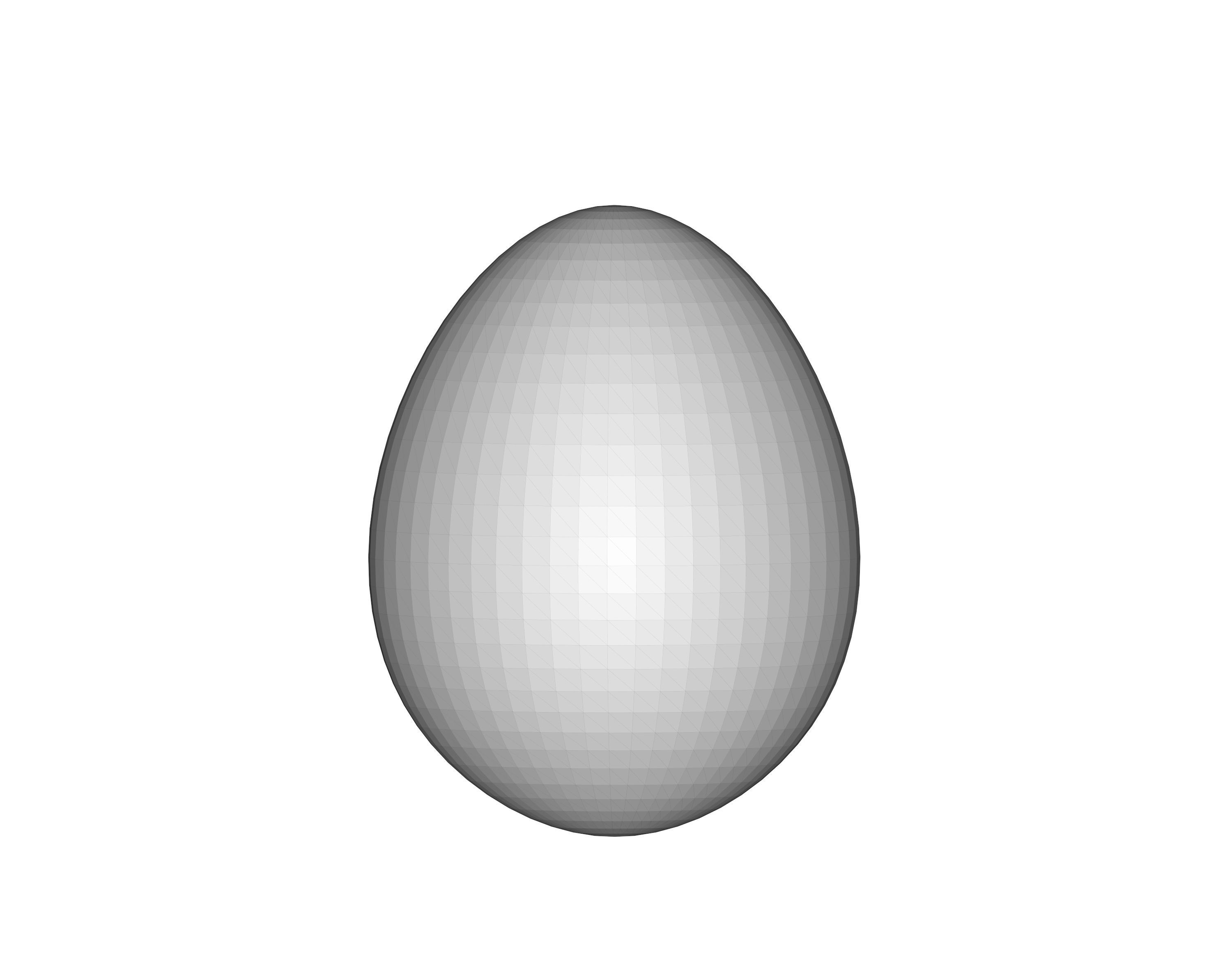Chicken Egg 3D print model_4