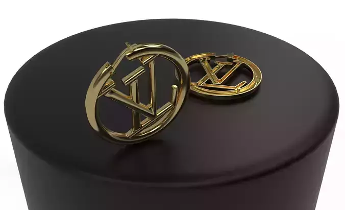 Louis Vuitton Earring 3D print model