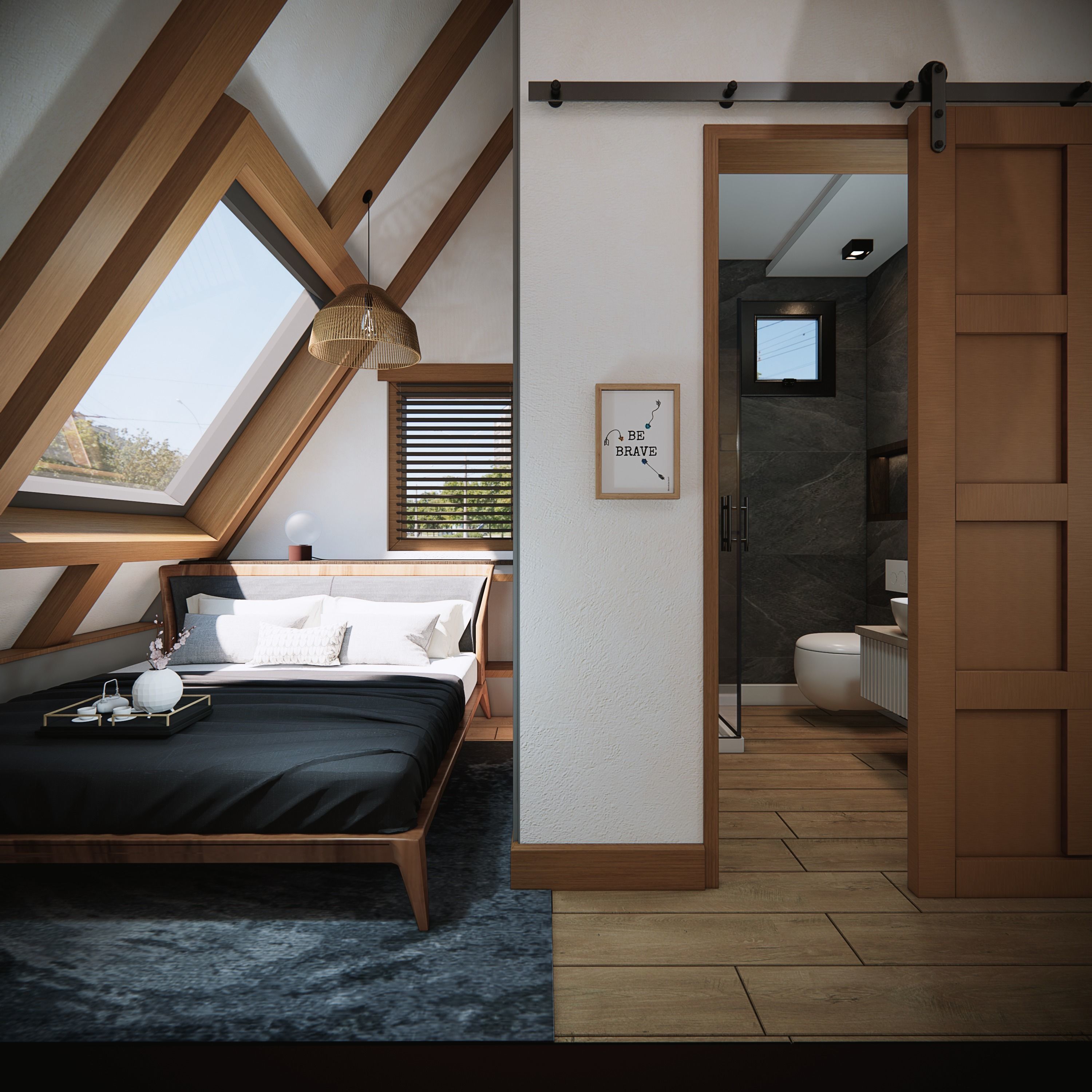 sketchup enscape render scene  Low-poly 3D model_10