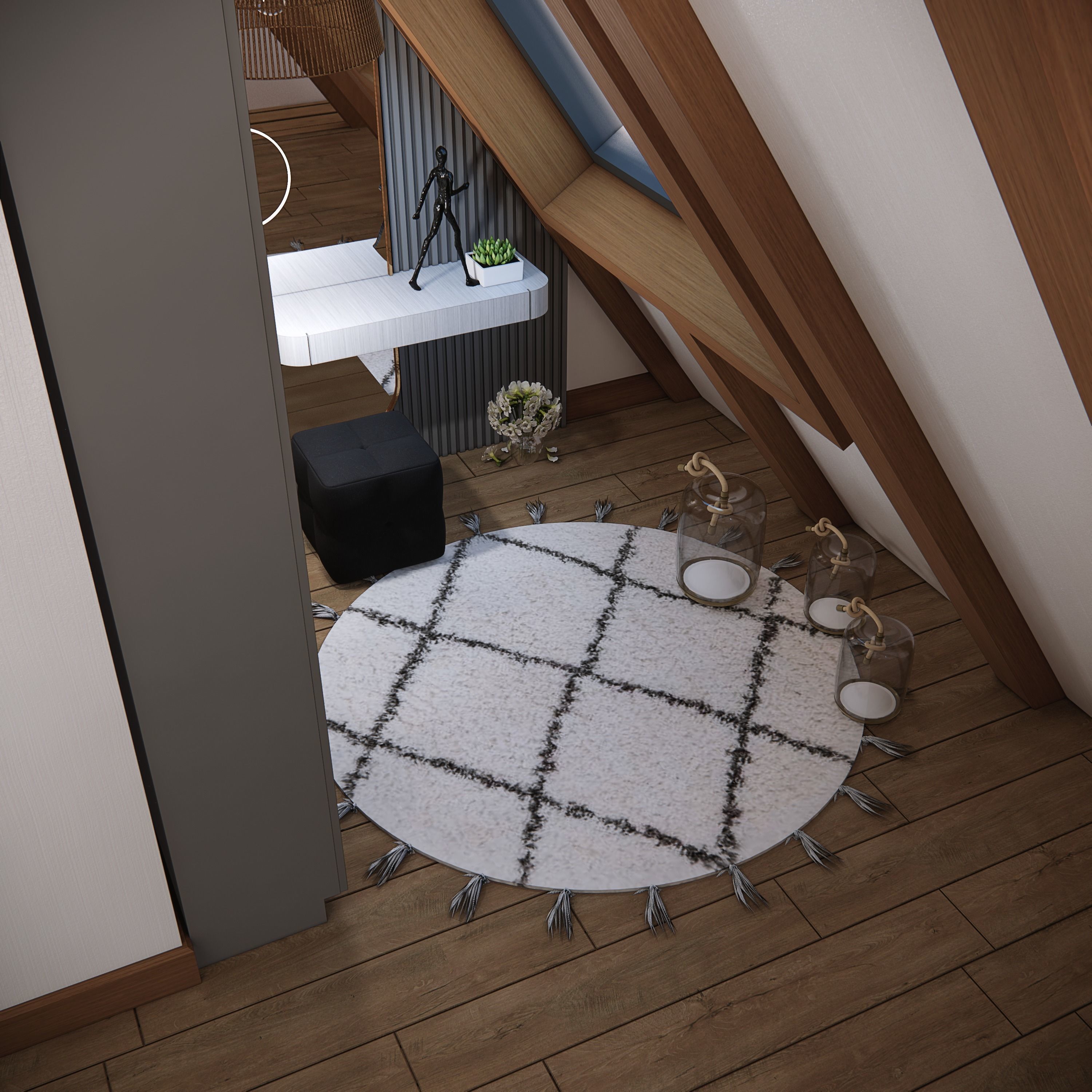 sketchup enscape render scene  Low-poly 3D model_13