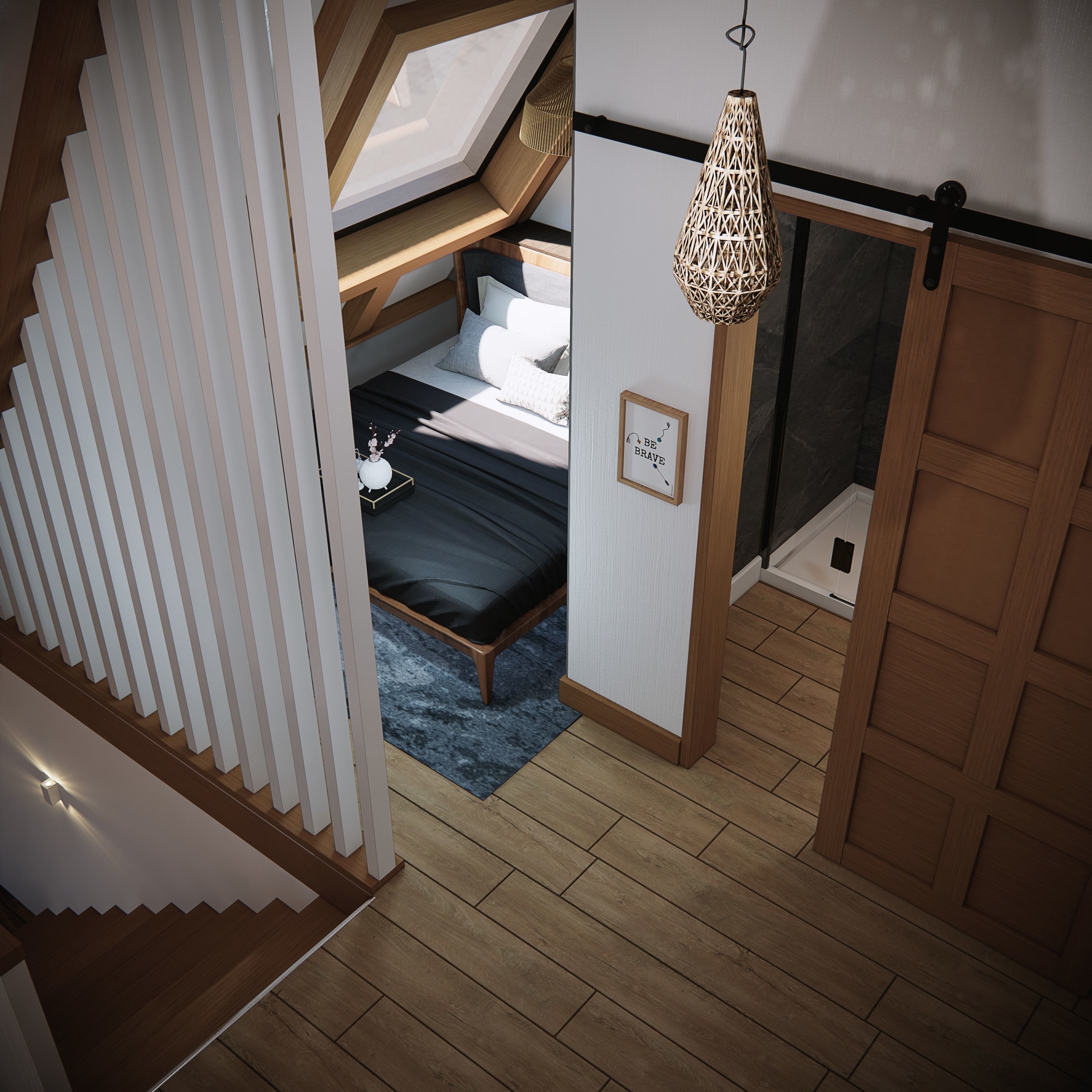 sketchup enscape render scene  Low-poly 3D model_11