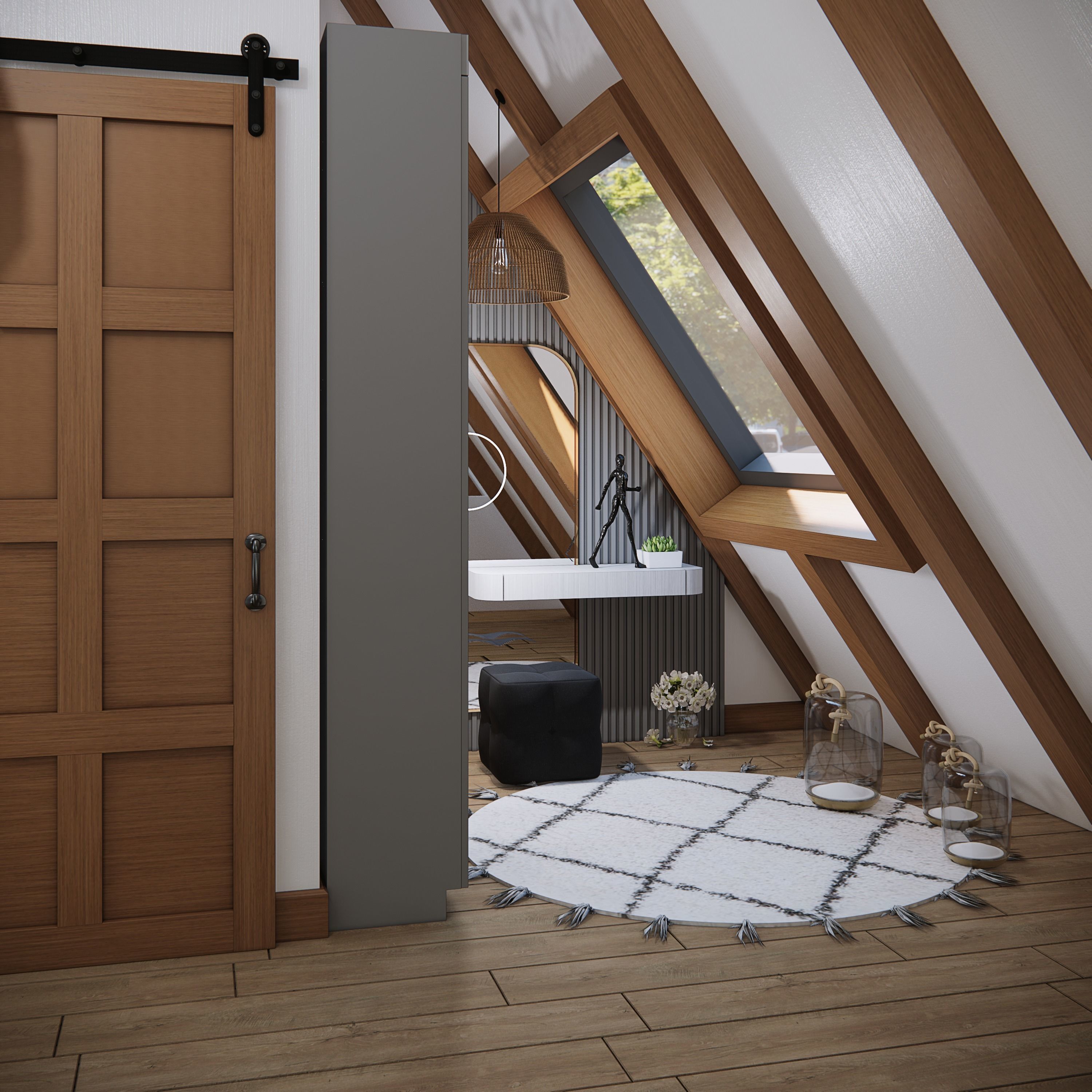 sketchup enscape render scene  Low-poly 3D model_22