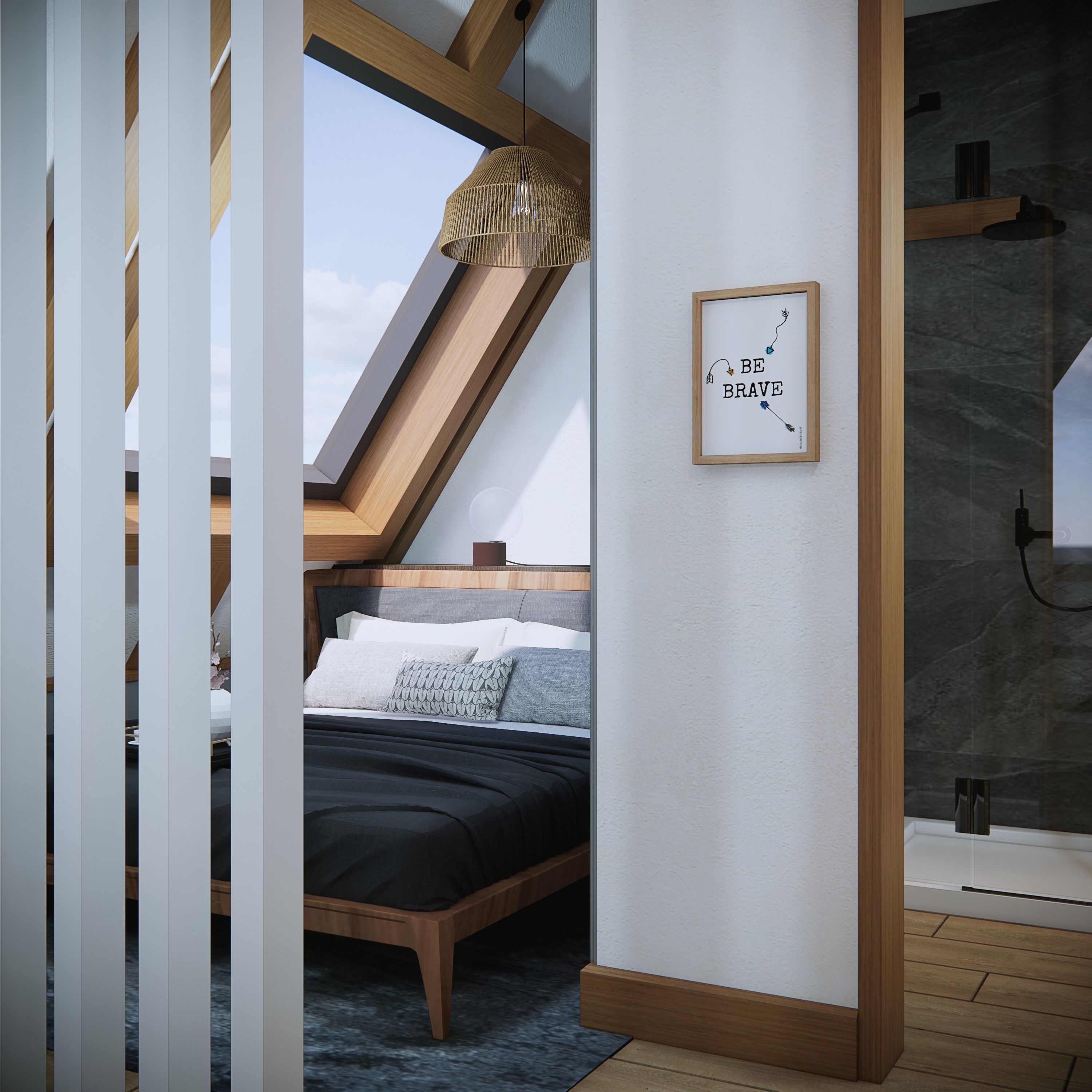 sketchup enscape render scene  Low-poly 3D model_9