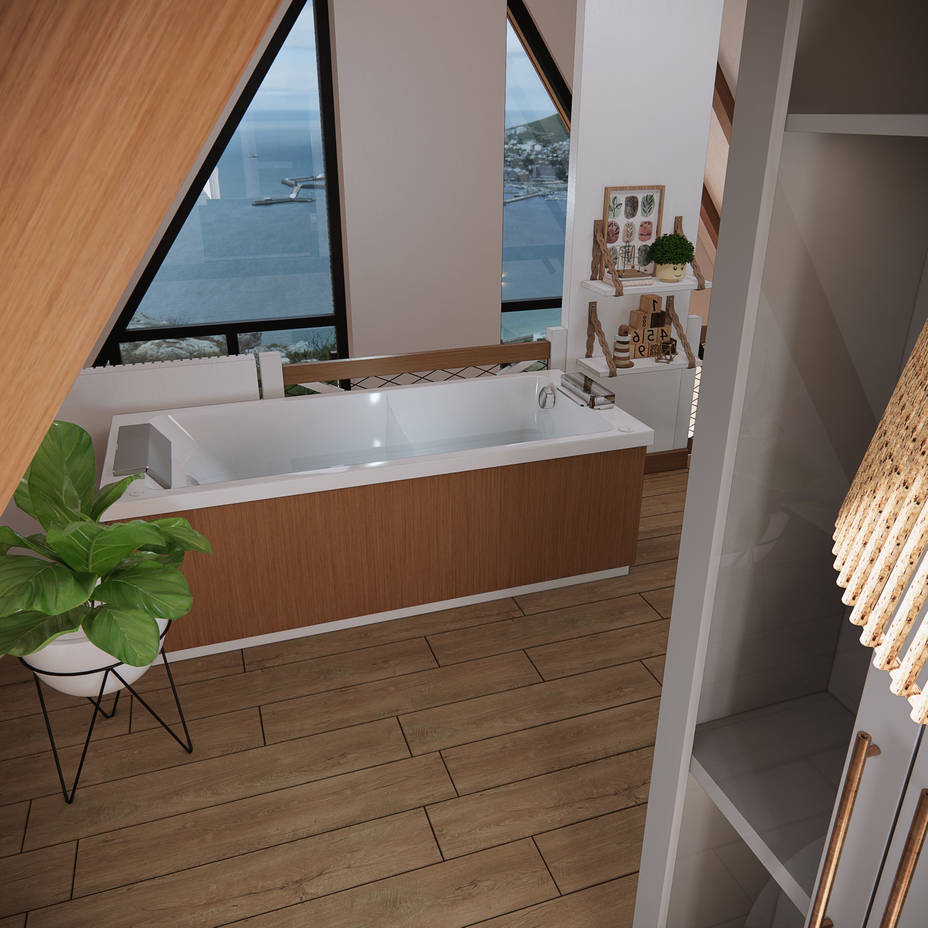 sketchup enscape render scene  Low-poly 3D model_33