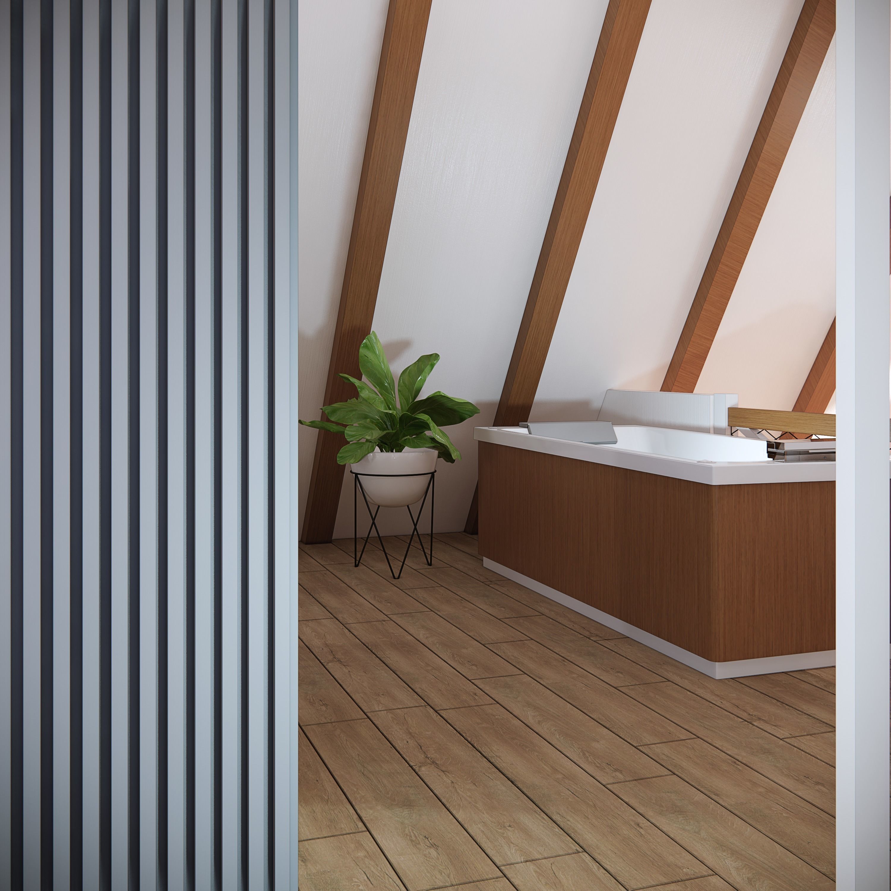 sketchup enscape render scene  Low-poly 3D model_26