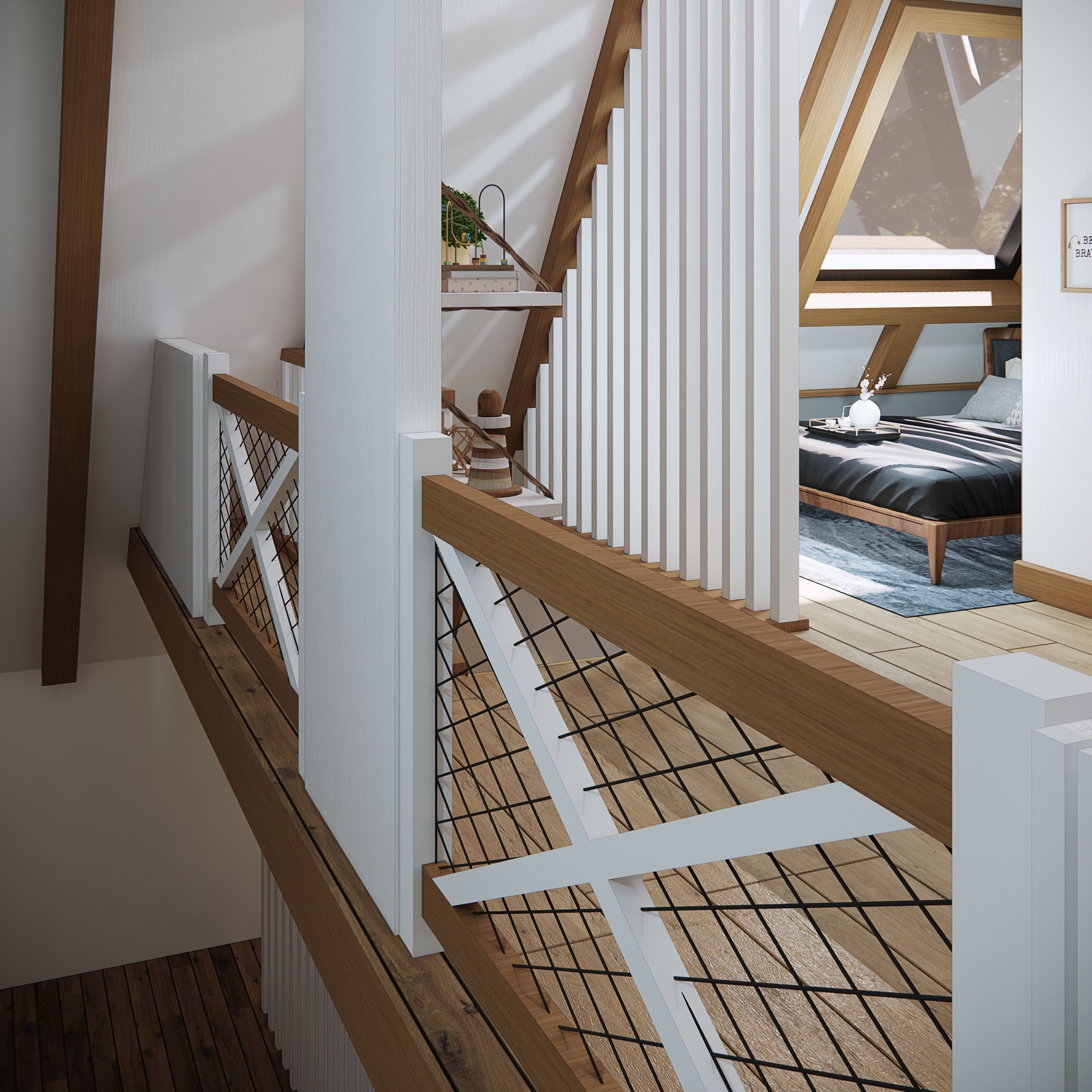 sketchup enscape render scene  Low-poly 3D model_21