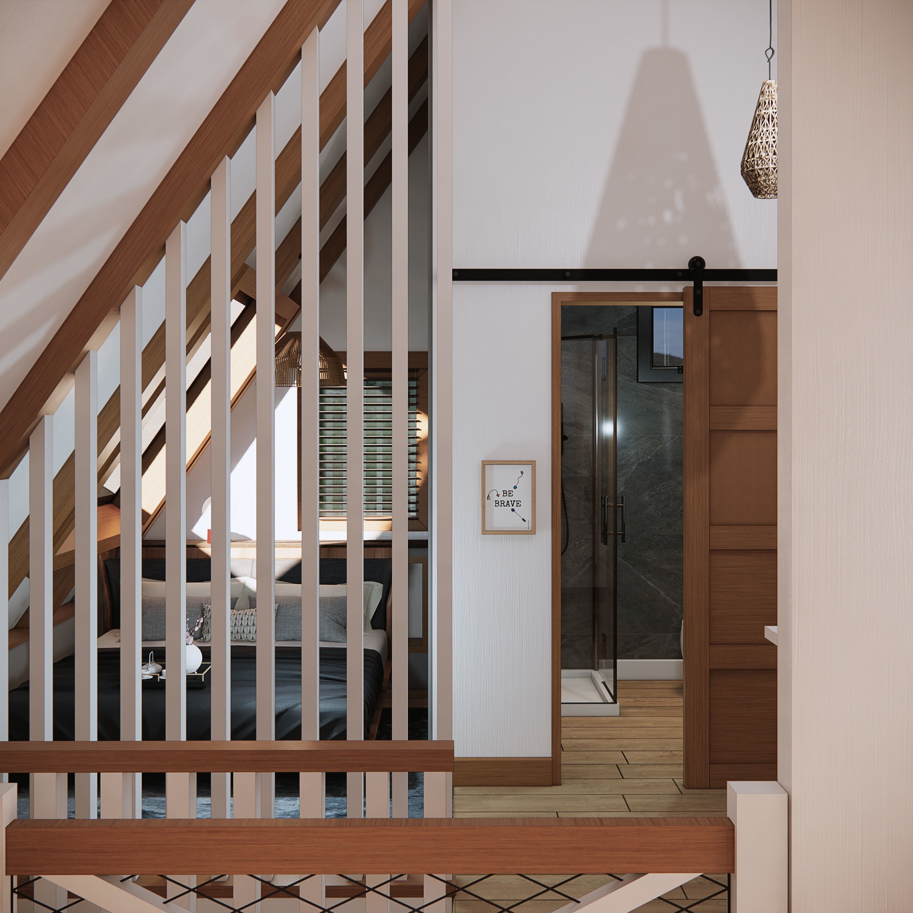 sketchup enscape render scene  Low-poly 3D model_5