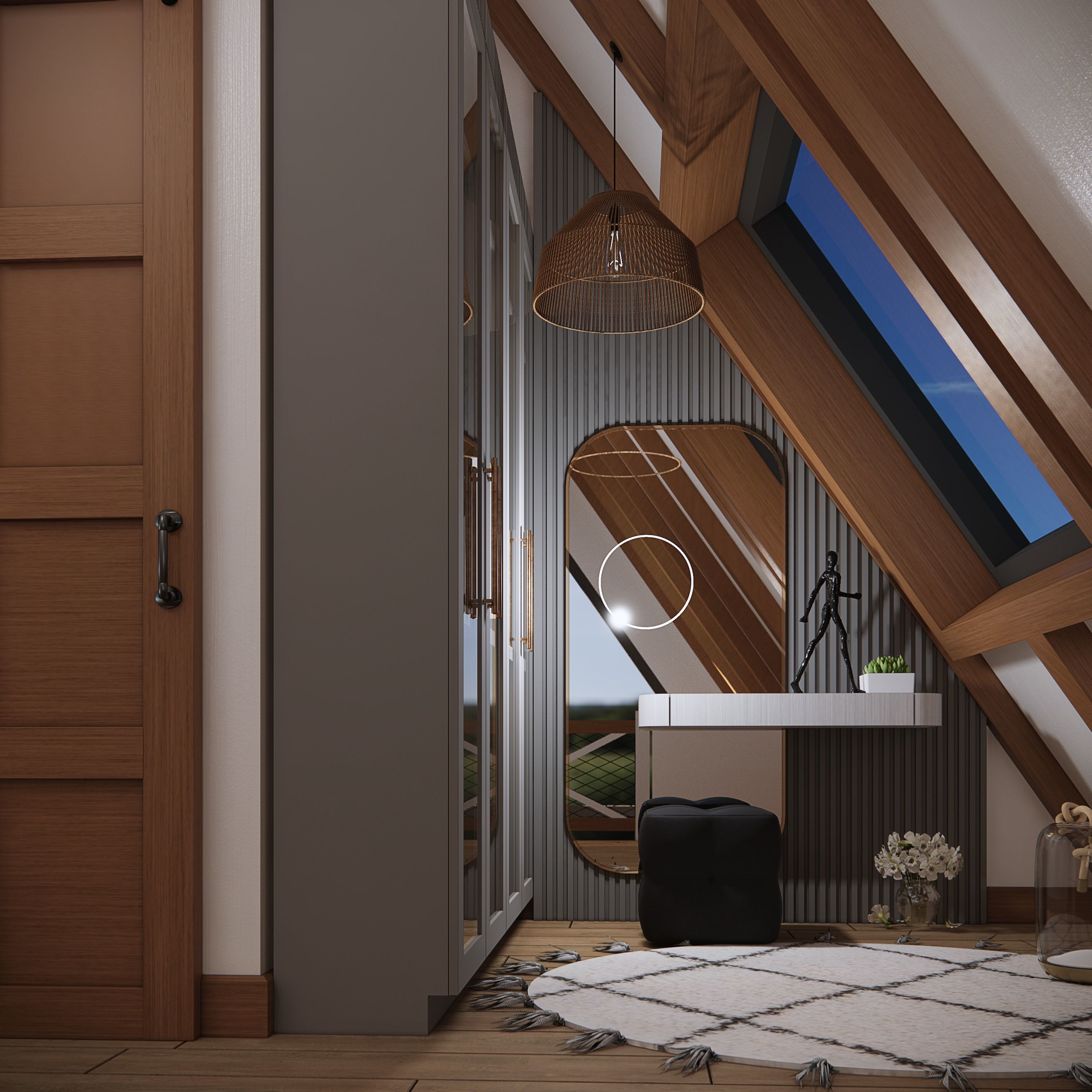 sketchup enscape render scene  Low-poly 3D model_25