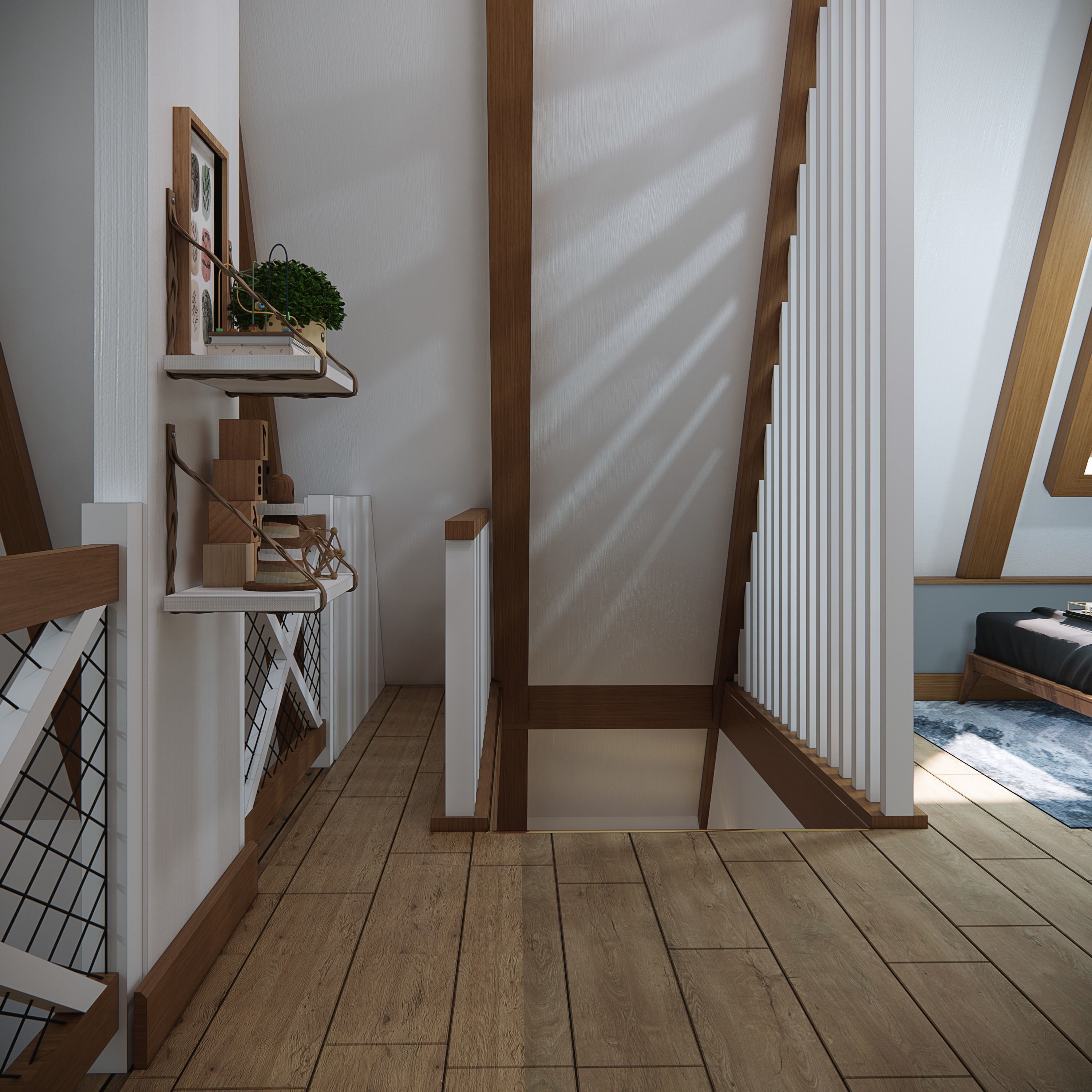 sketchup enscape render scene  Low-poly 3D model_20