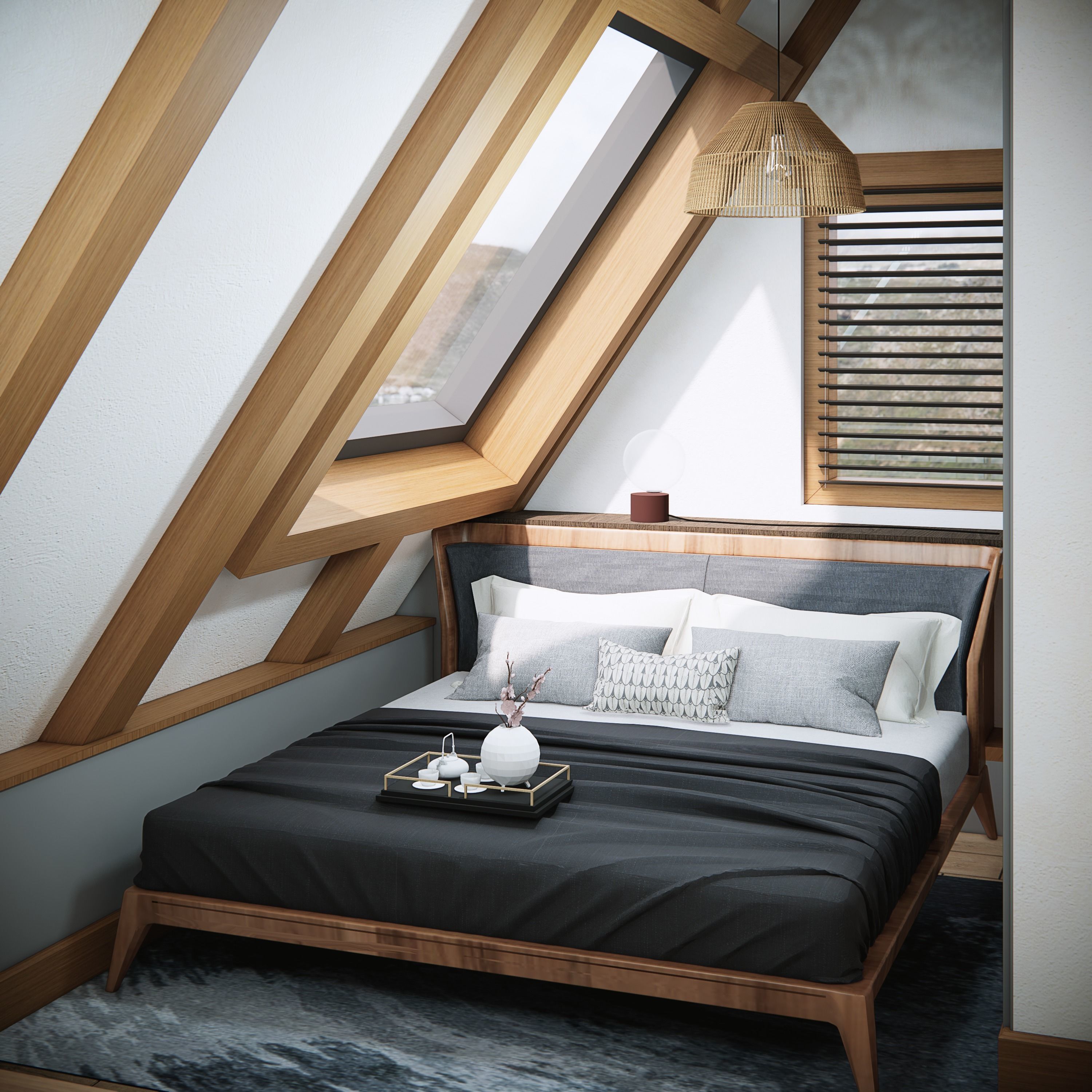 sketchup enscape render scene  Low-poly 3D model_4