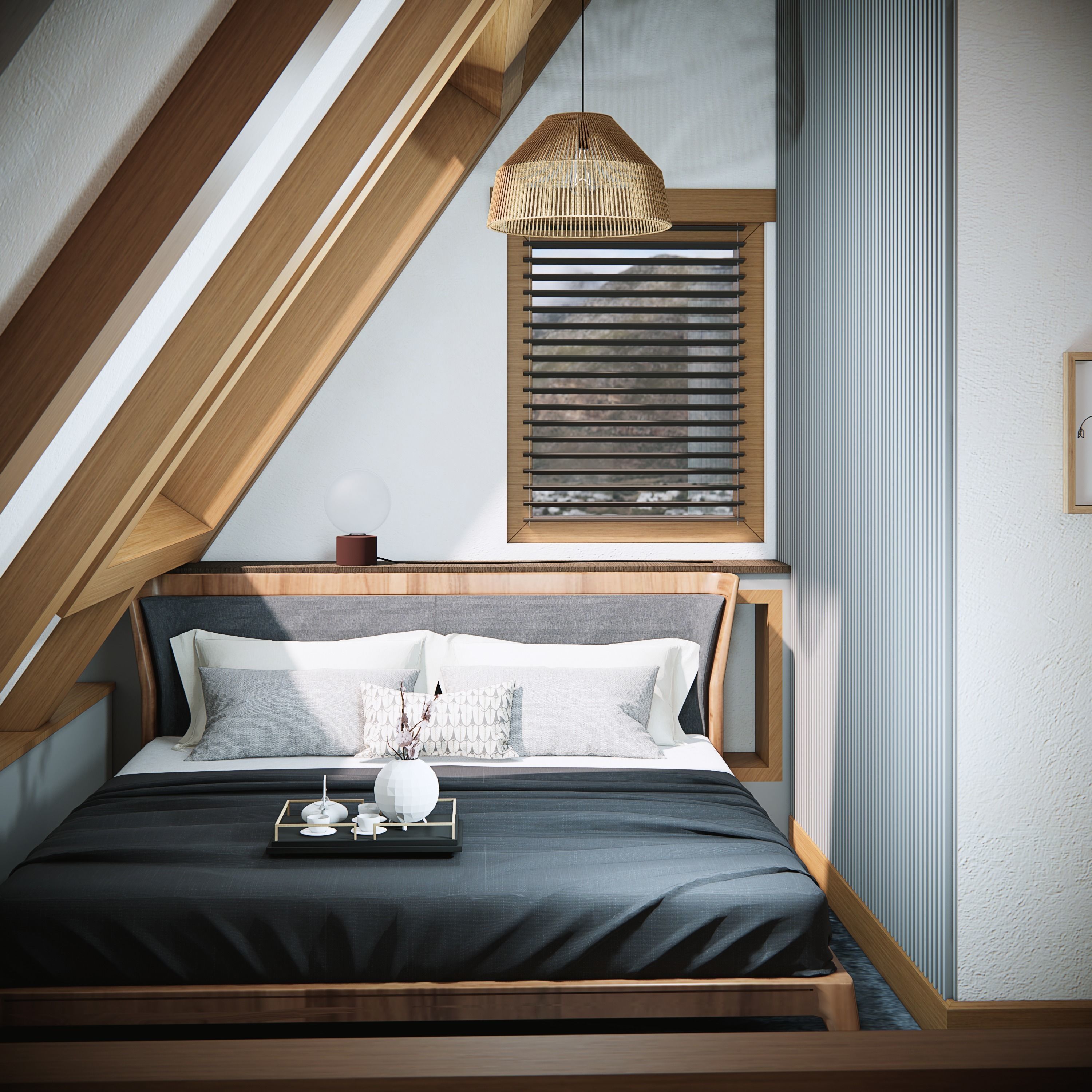 sketchup enscape render scene  Low-poly 3D model_7