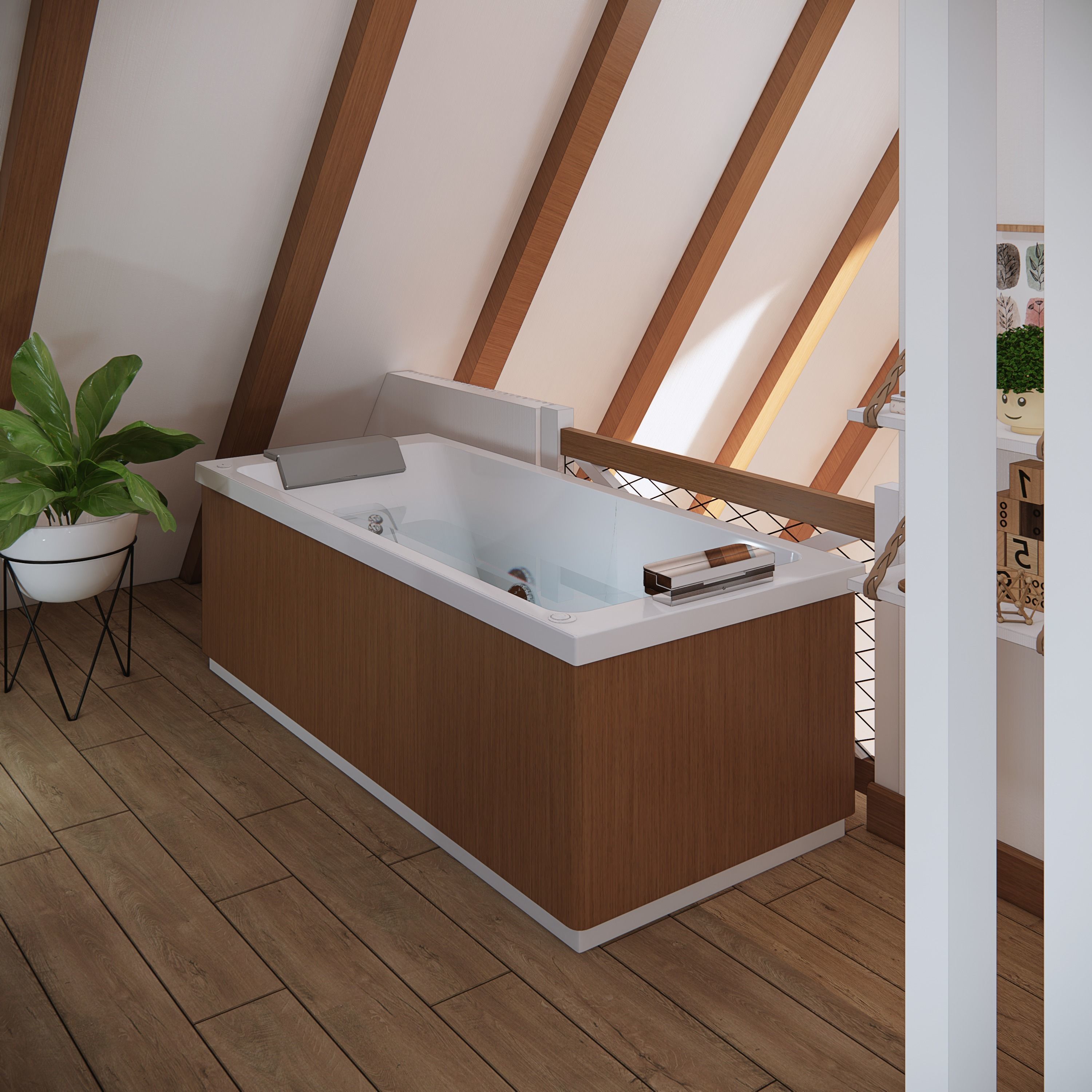 sketchup enscape render scene  Low-poly 3D model_27