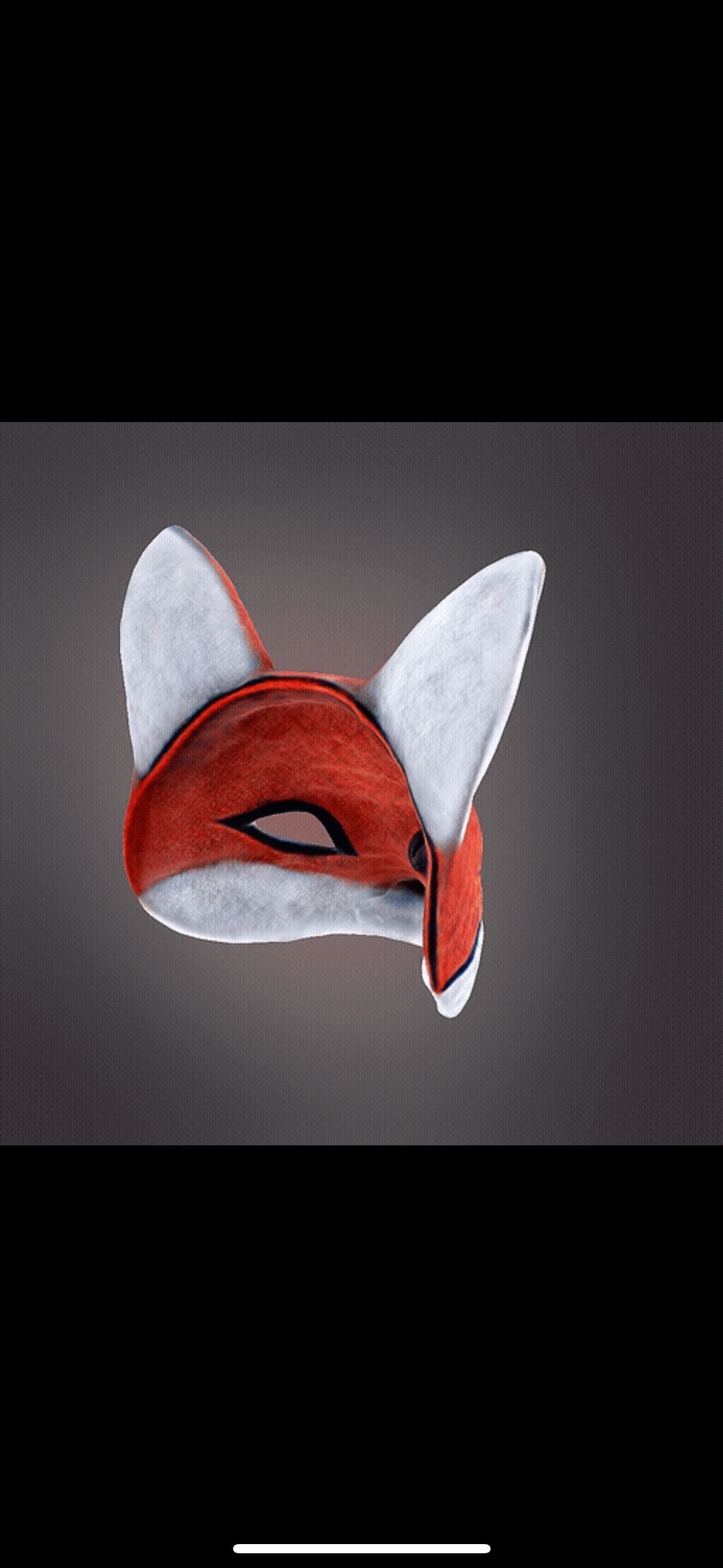 Fox Mask 3D print model_1
