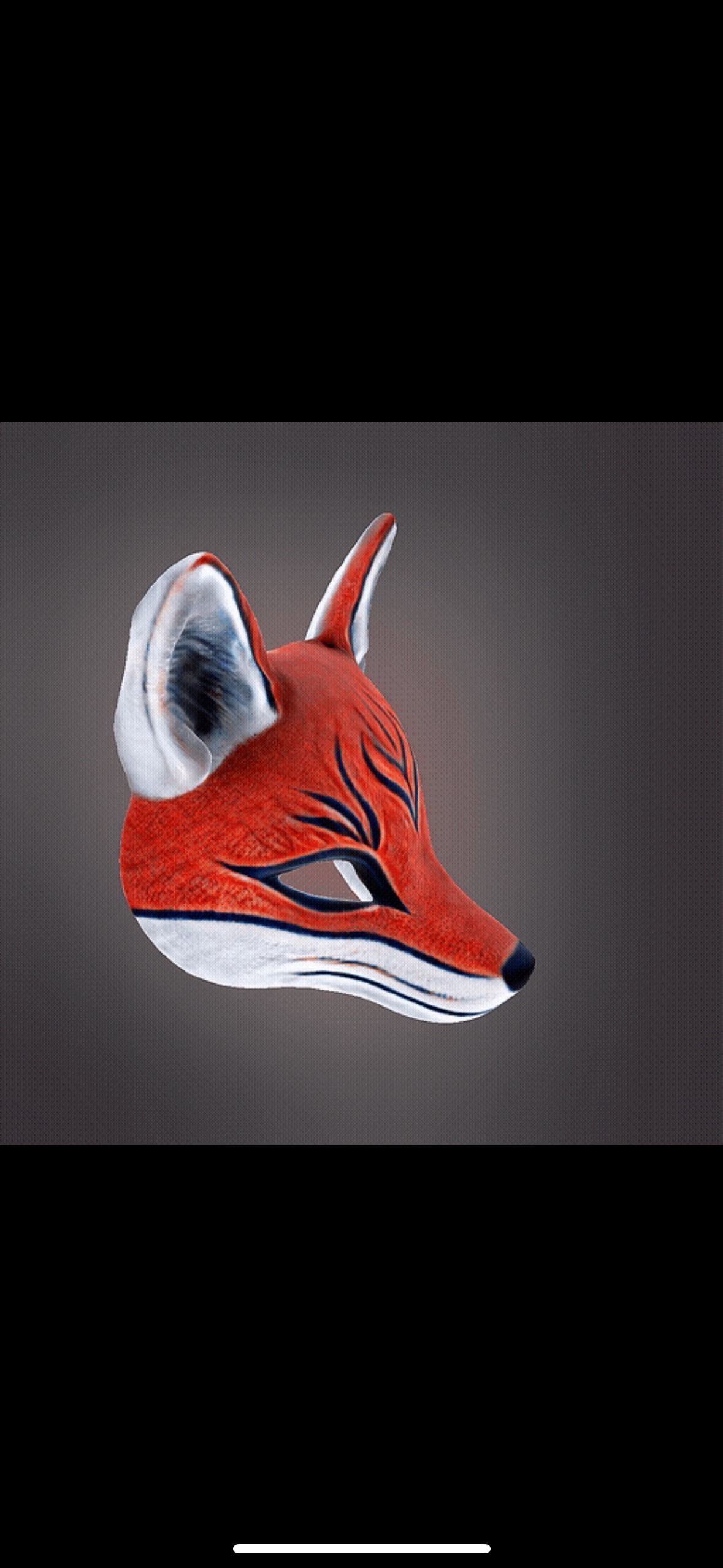 Fox Mask 3D print model_12