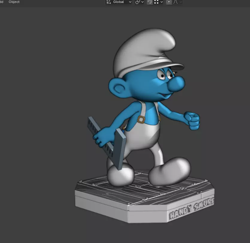 Handy Smurf 3D print model